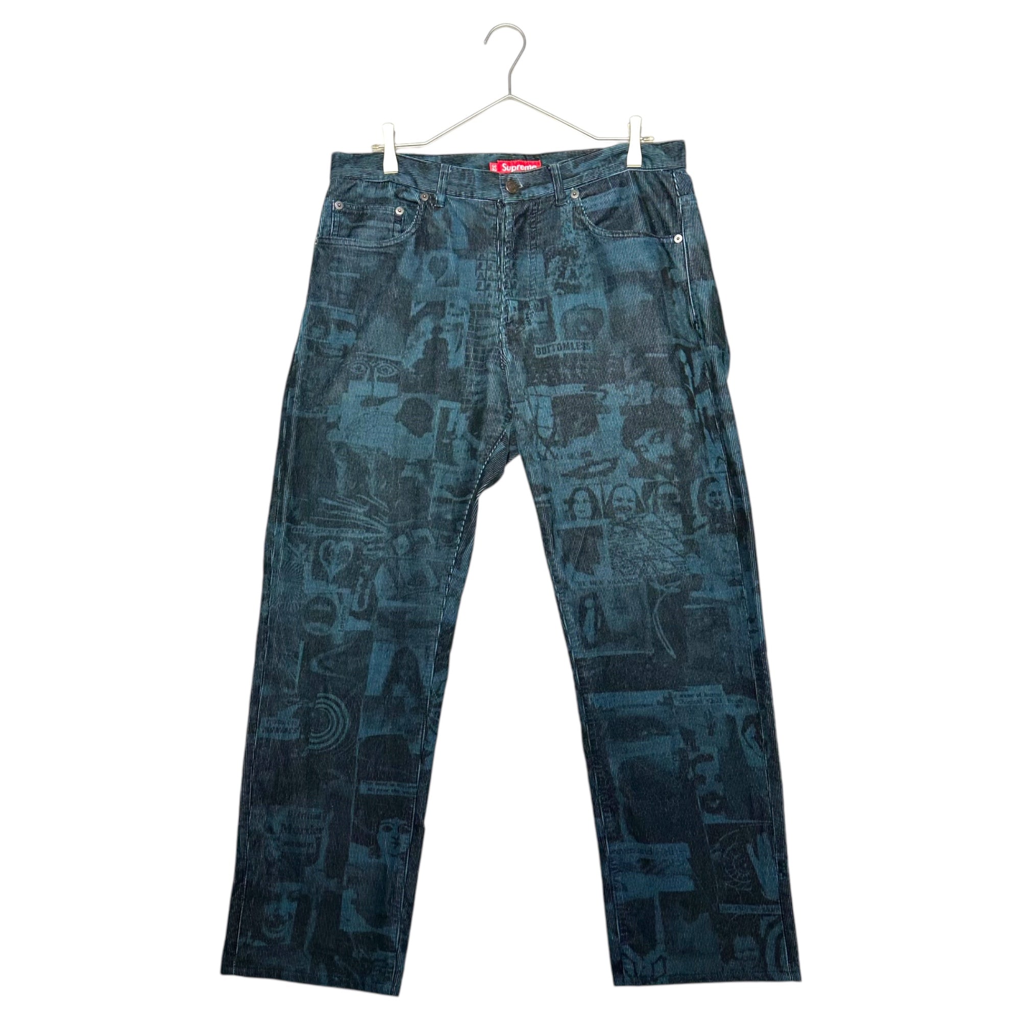 SUPREME(シュプリーム) 18SS Vibrations Corduroy Pants バイブレーション コーデュロイ パンツ 32 ブルー×ブラック