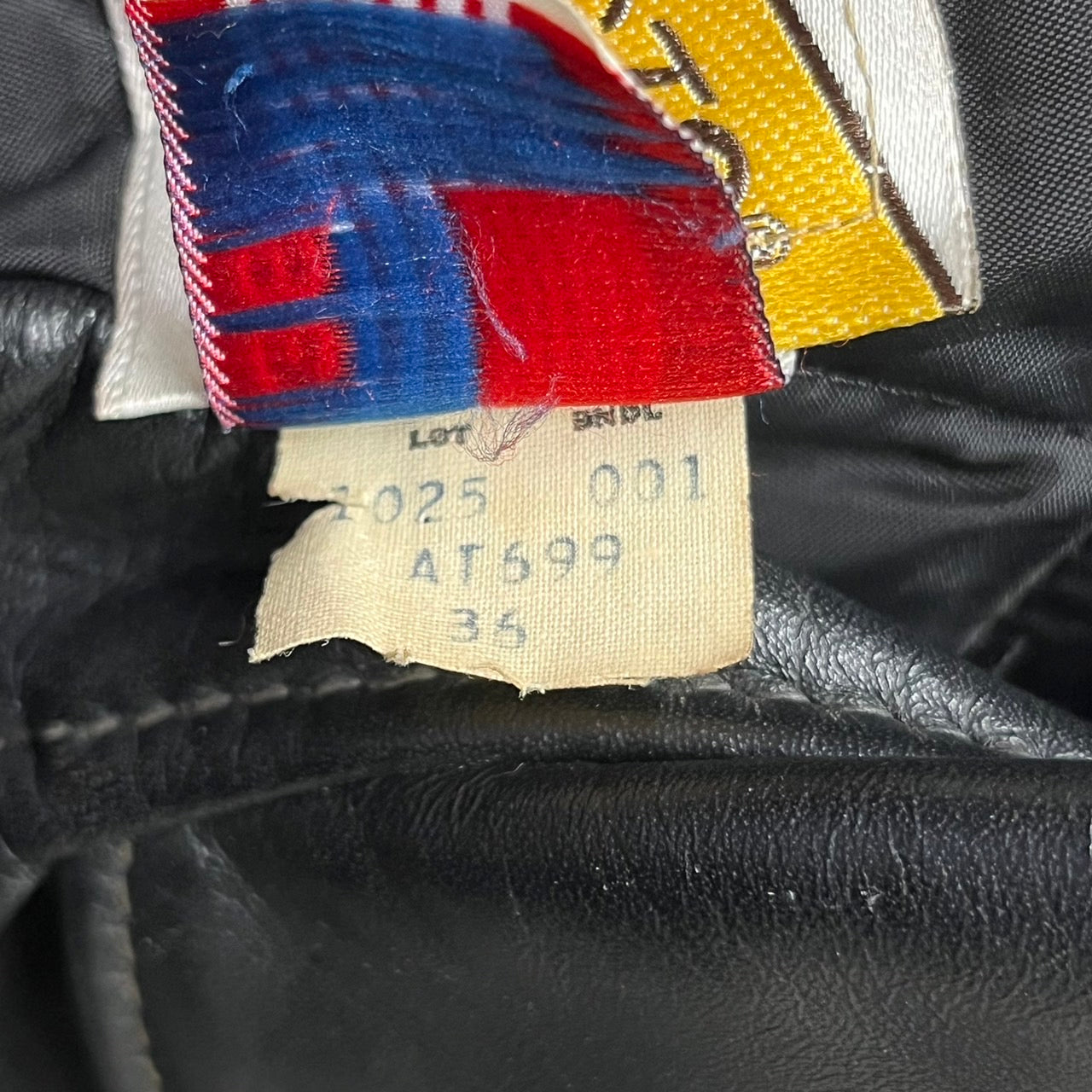 SCHOTT(ショット)希少モデル 80~90's double leather jacket/ダブルレザージャケット lot 1025 36(Sサイズ程度) ブラック バイカータグ後期 ライダースジャケット