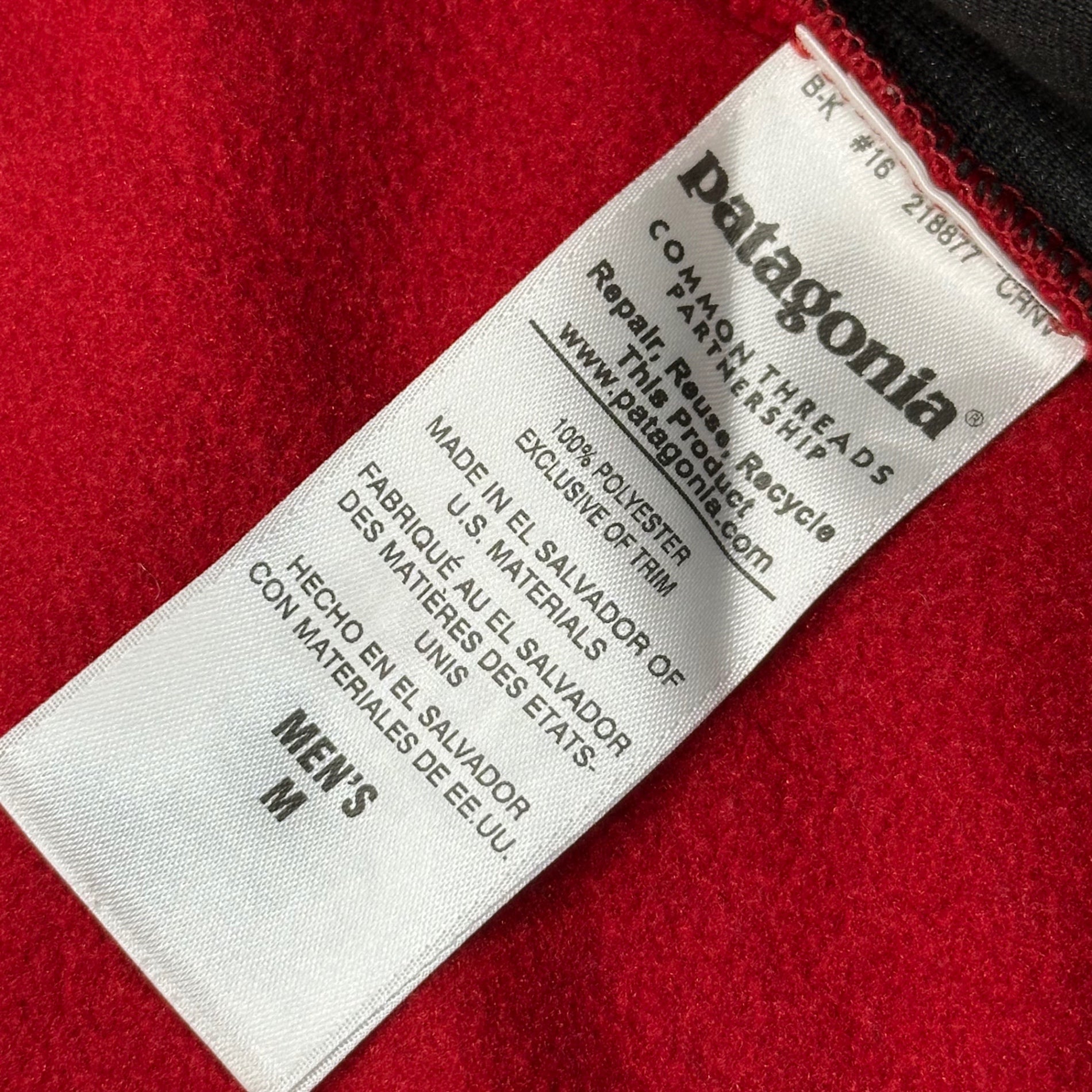 Patagonia(パタゴニア) Lightweight Synchilla Snap-T Vest ライトウェイト シンチラ スナップT ベスト 25500 M レッド×ネイビー フリース