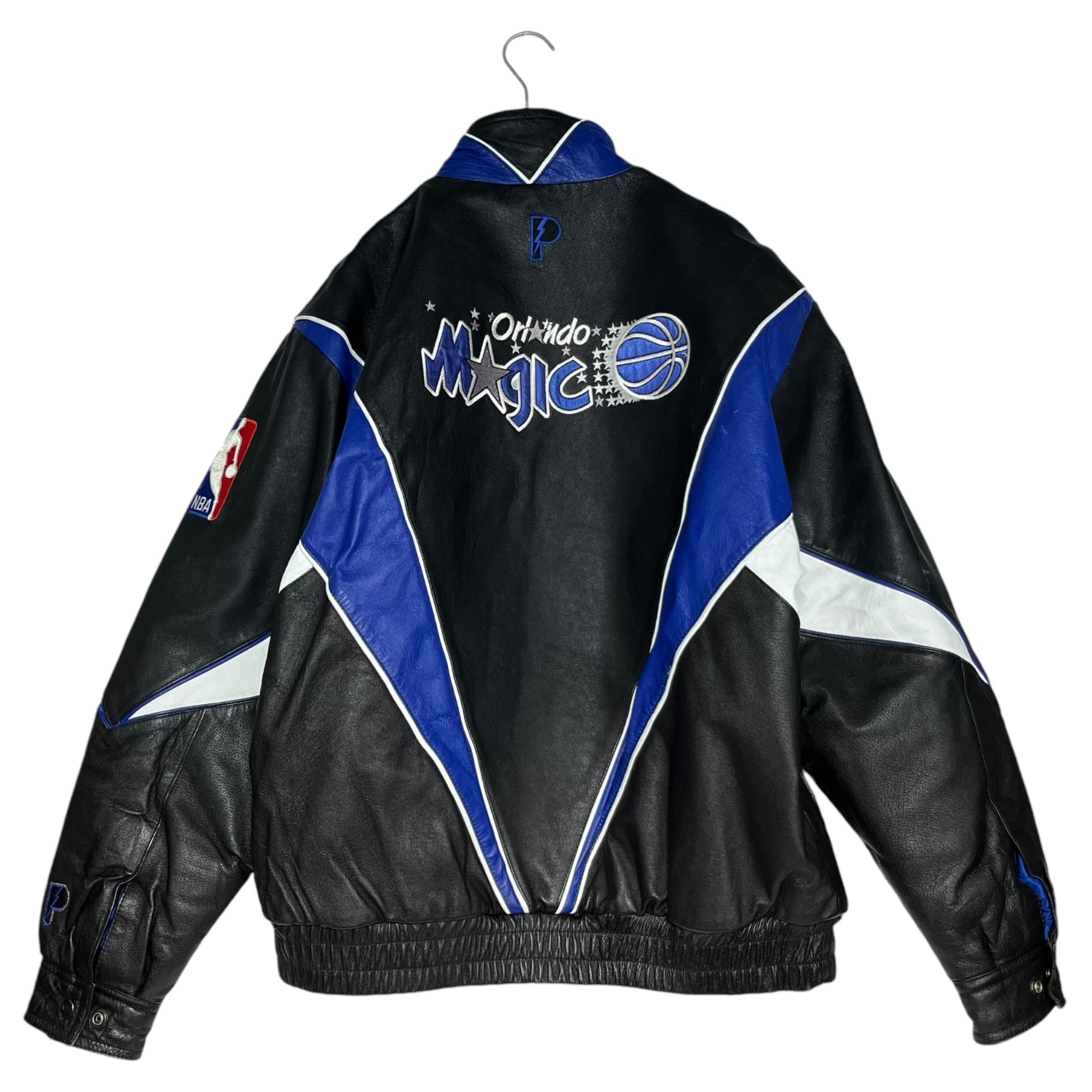 PRO PLAYER(プロプレイヤー) 90's NBA Orland Magic オーランドマジック レザー スタジャン 90年代 M ブ