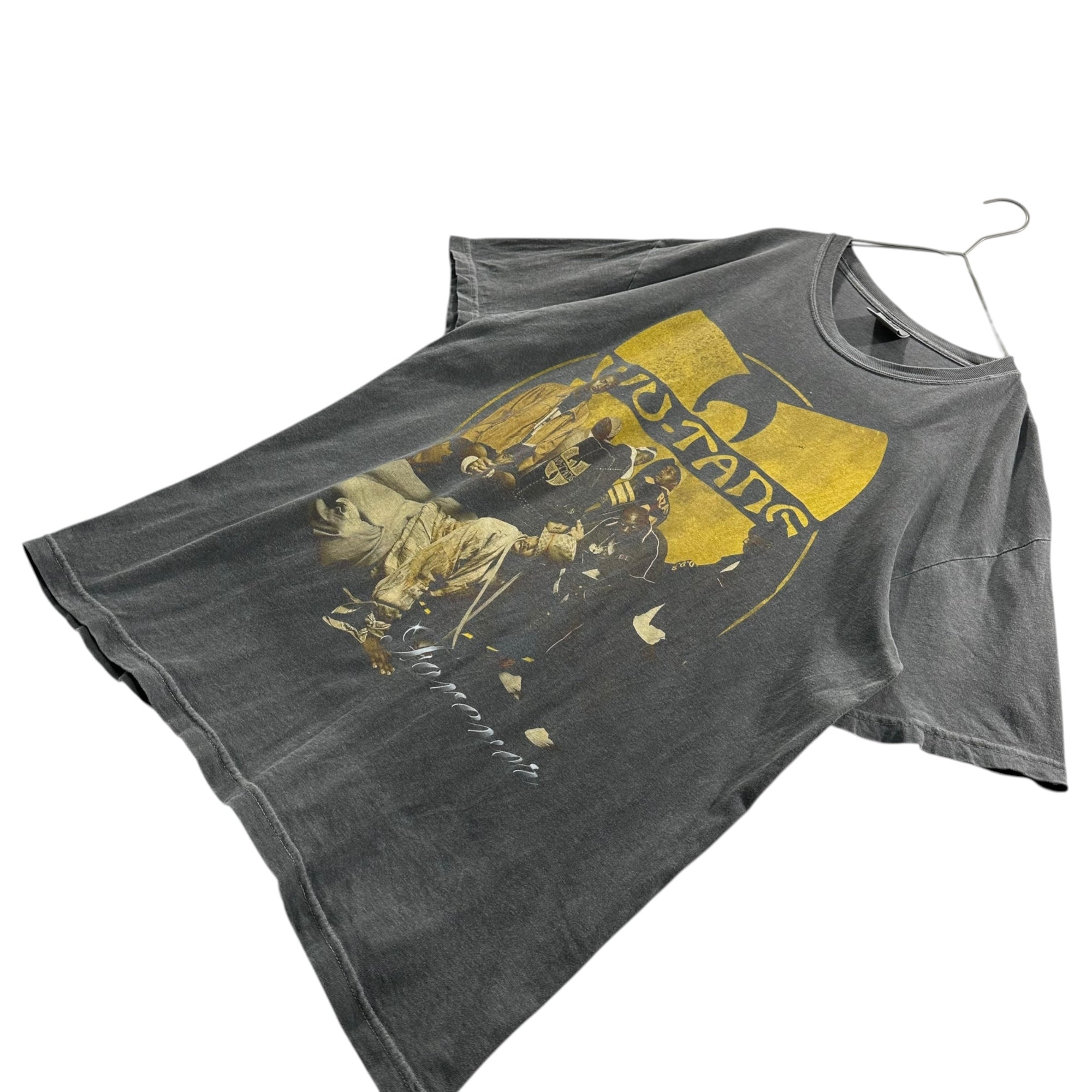 USED(ユーズド) WU-TANG CLAN/COMFORT COLORS T-SHIRT ウータンクラン Tシャツ L ブラック フェード加工
