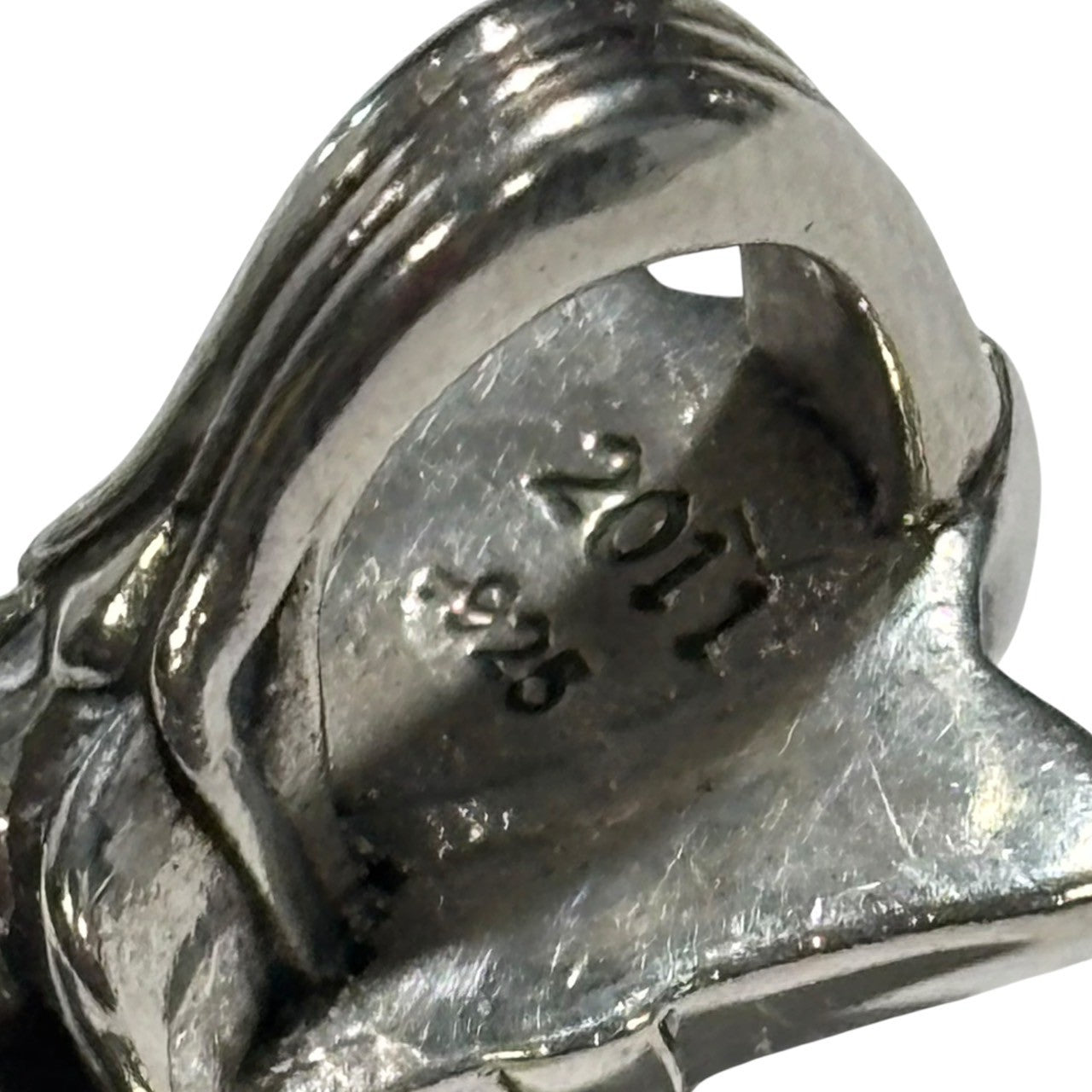 CHROME HEARTS(クロムハーツ) DBL CH CRS SML スモール ダブル CH クロス ペンダント トップ SML シルバー インボイス原本、革袋付