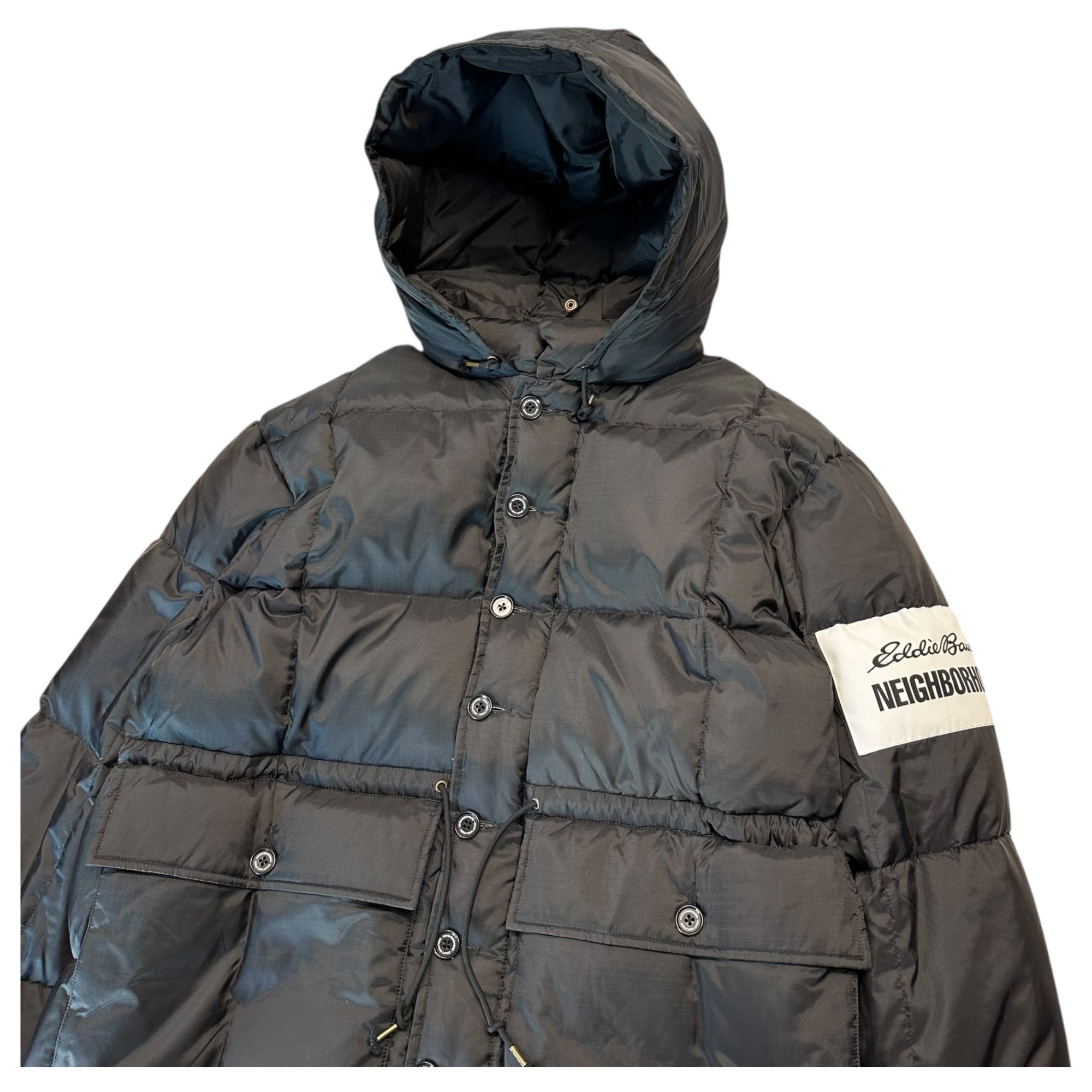 NEIGHBORHOOD(ネイバーフッド) 25AW X EDDIE BAUER KARAKORAM DOWN JACKET エディーバウアー コラボ カラコラム ダウン ジャケット 252ZMEBN-JKM01 L ブラック 参考定価79,200円(税込) 完売品