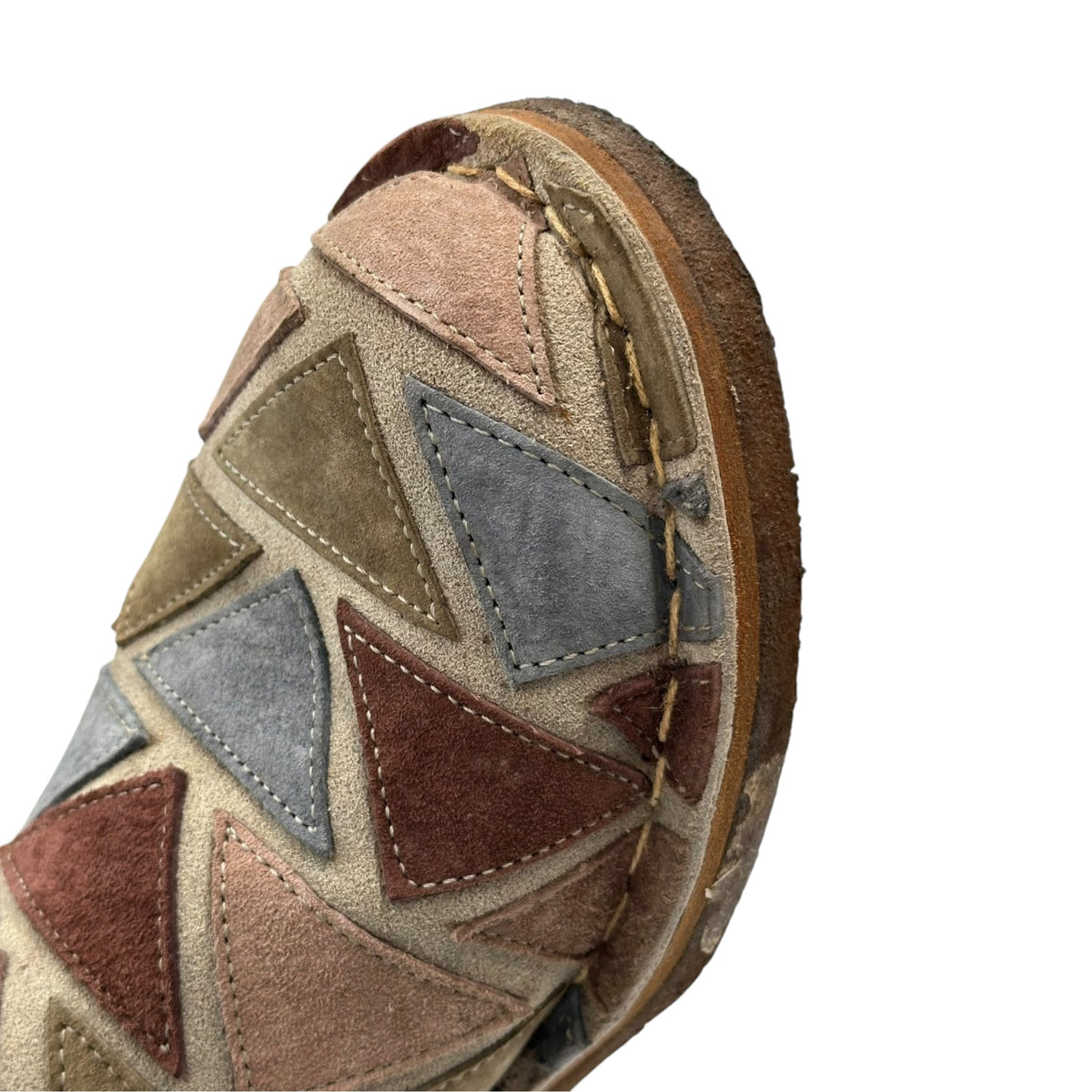 COMME des GARCONS HOMME PLUS(コムデギャルソンオムプリュス) 2001AW ”Looking at different world” Patchwork Desert Boots サイケ期 パッチワーク デザート ブーツ 25cm マルチ 00's