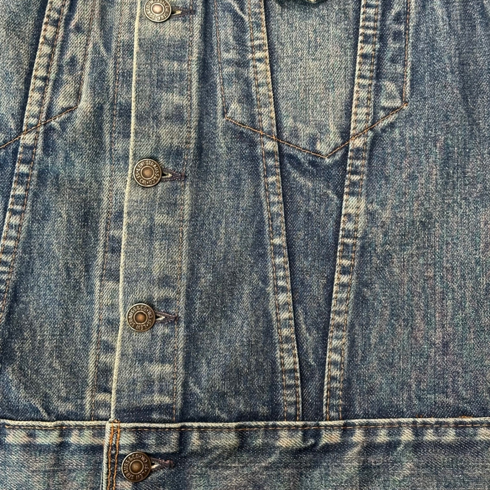 Levi's(リーバイス) 60's 70505 Tracker Denim Jacket 4th トラッカー デニム ジャケット 表記無(XS程度) インディゴ 推定60年代 ヴィンテージ