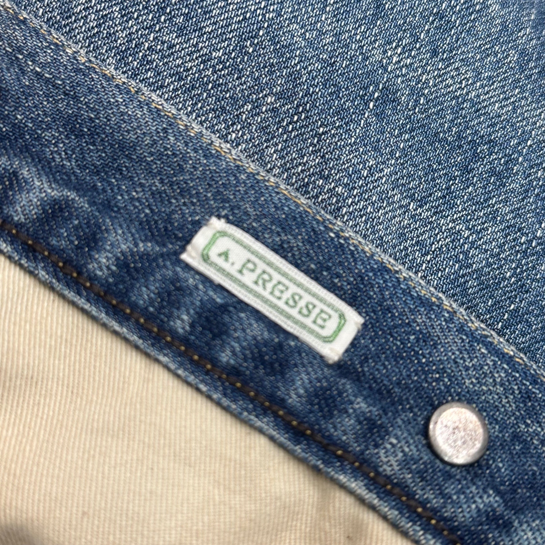 A.PRESSE(アプレッセ) 23AW No.22 Washed Wide Denim Pants ウォッシュド ワイド デニム パンツ 23AAP-04-12K 30 ライトインディゴ