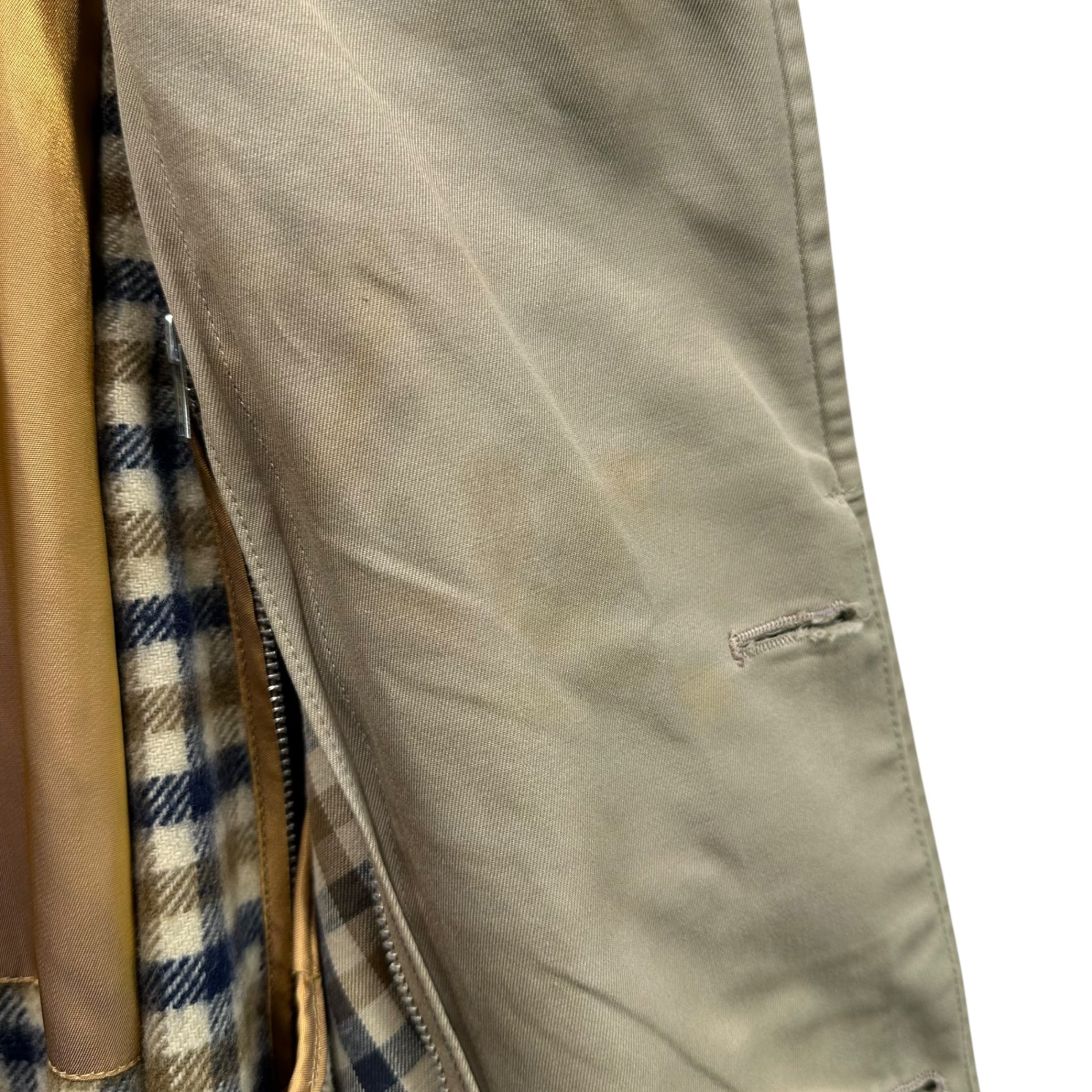 Aquascutum(アクアスキュータム) Lined Single-Breasted Trench Coat ライナー 付き シングル トレンチコート S ベージュ