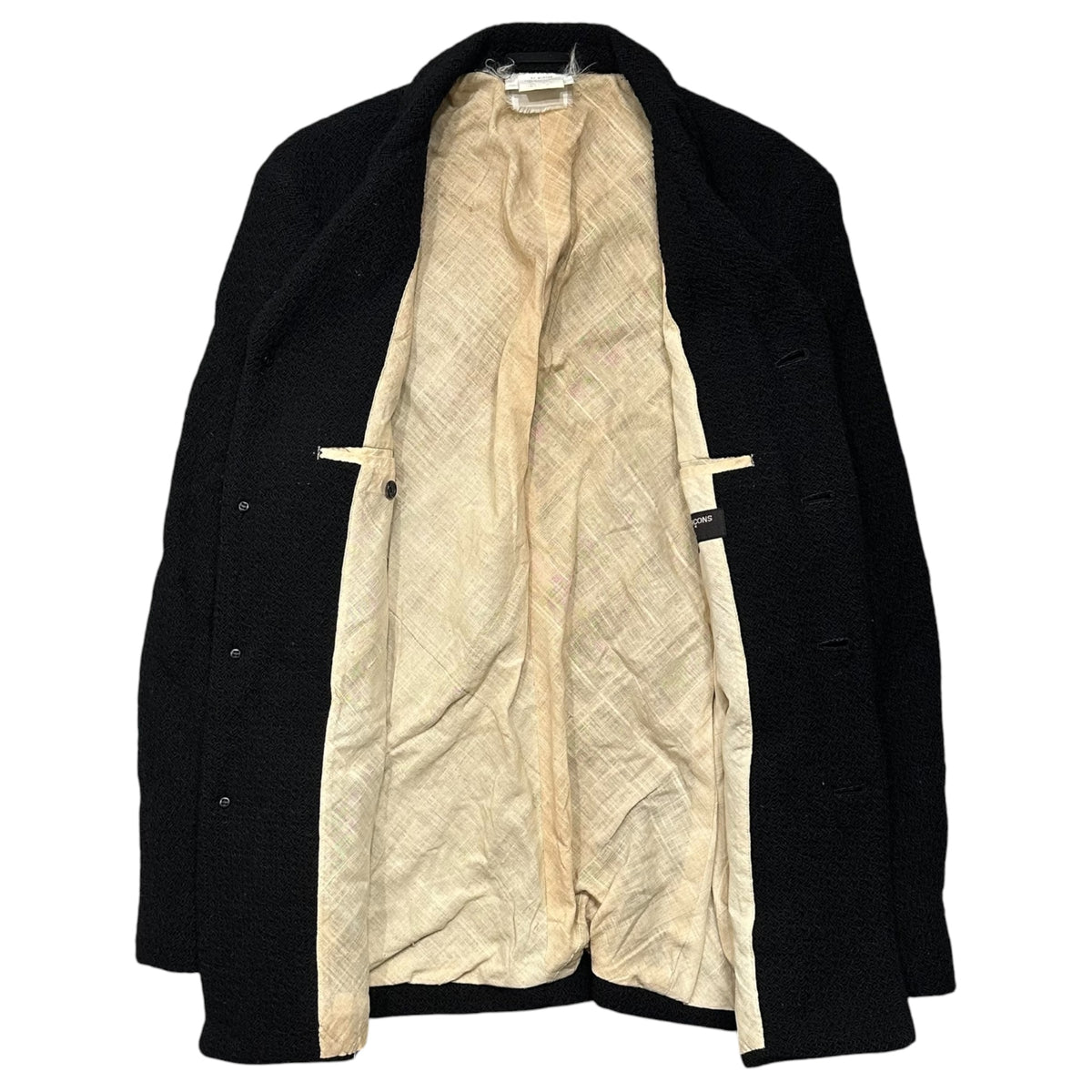 COMME des GARCONS HOMME PLUS(コムデギャルソンオムプリュス) 1997AW Braided Knit Jacket 編み込み ニット ジャケット XJ-01032S S ブラック AD1997 90s アーカイブ