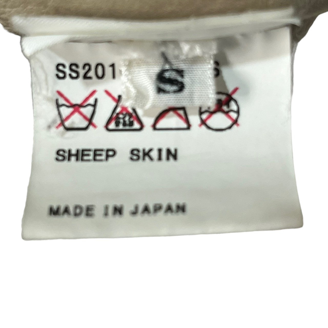 SEVEN BY SEVEN(セブンバイセブン) 16SS Vareuse type sheep skin pullover ヴァルーズタイプ シープスキン プルオーバー シャツ SS2016-7X7LTS SIZE S ベージュ