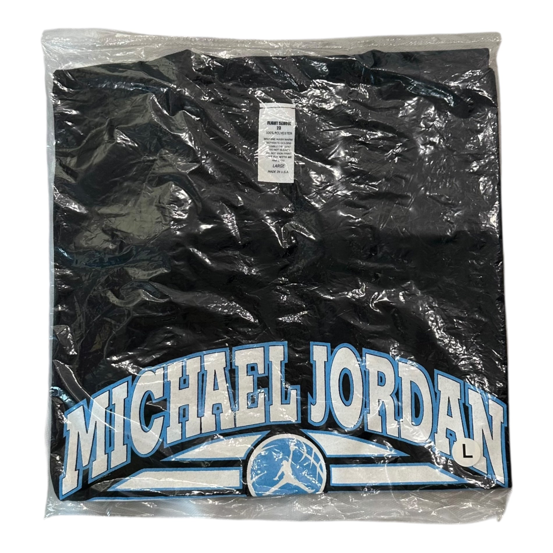 FLIGHT SCHOOL(フライトスクール) 2002 ”MICHAEL JORDAN”Not for sale T-shirt ×2 basketball pants ×1 マイケル ジョーダン 非売品 Tシャツ ×2 バスケットボール パンツ ×1 計3点 ブラック×ホワイト