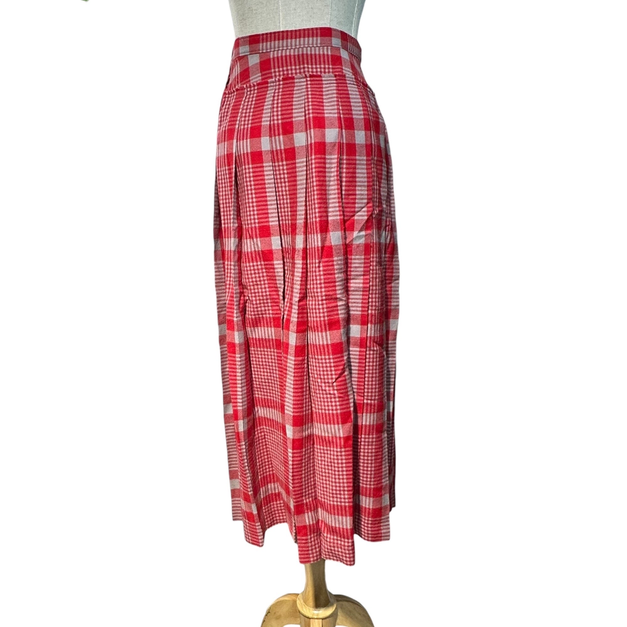 tricot COMME des GARCONS(トリココムデギャルソン) 1994AW Asymmetrical long plaid skirt アシンメトリー ロング チェック スカート TS-04008S S レッド×グレー AD1994 90's 90年代