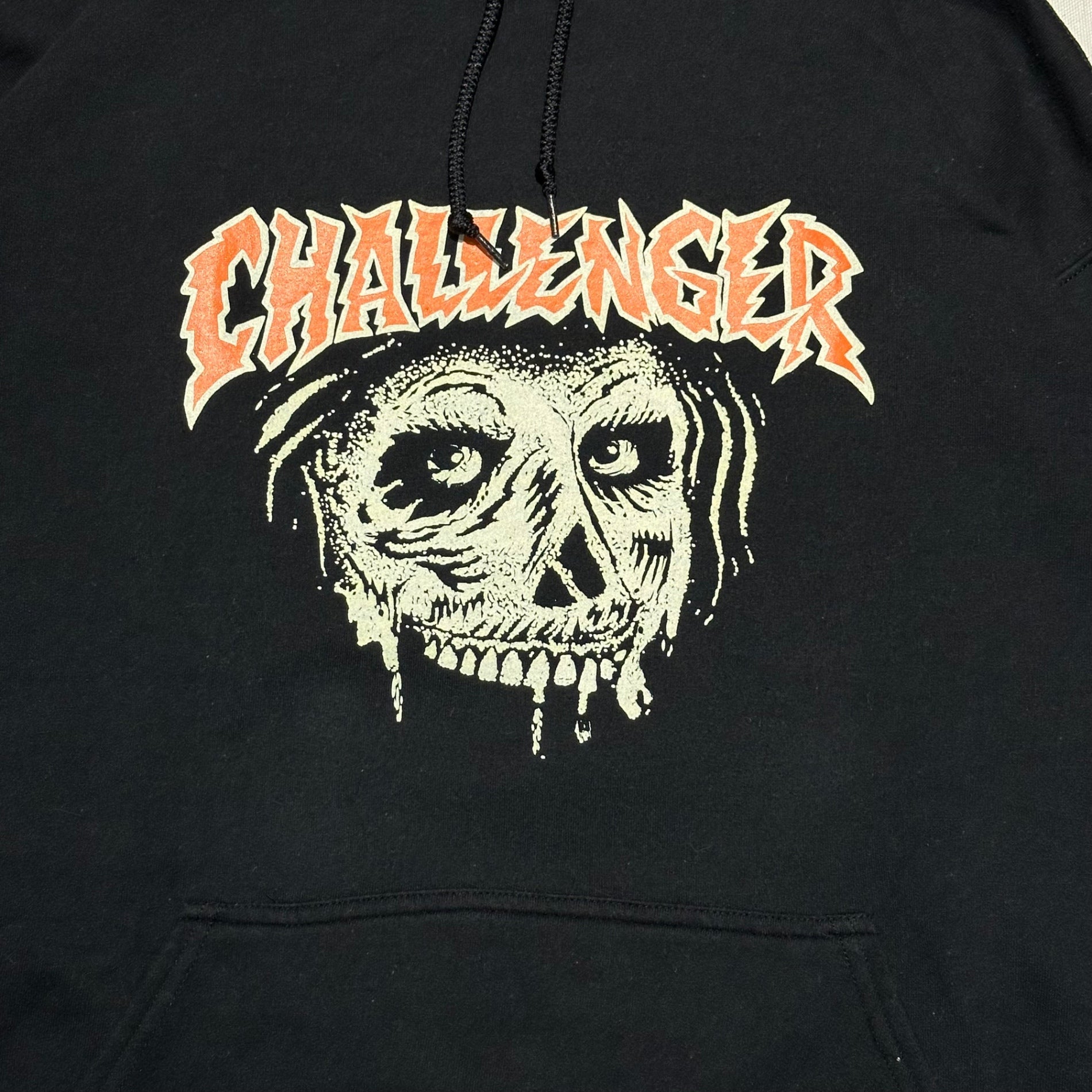 CHALLENGER(チャレンジャー) Zombie Hoodie ゾンビ フーディ XL ブラック プルオーバー パーカー