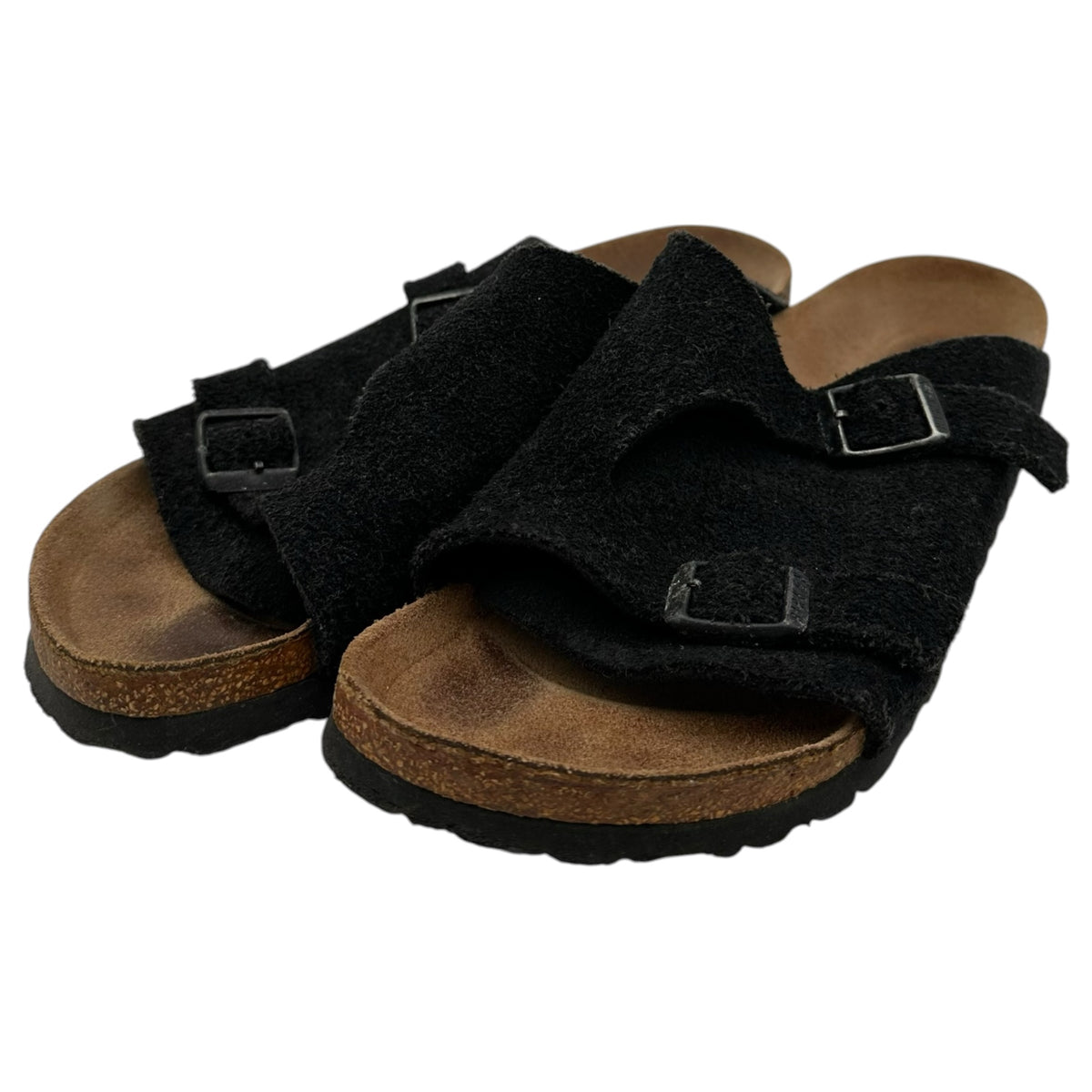 BIRKENSTOCK(ビルケンシュトック) Zurich Suede Comfort Sandals チューリッヒ スエードコンフォートサンダル 0050493 25cm ブラック×ブラウン