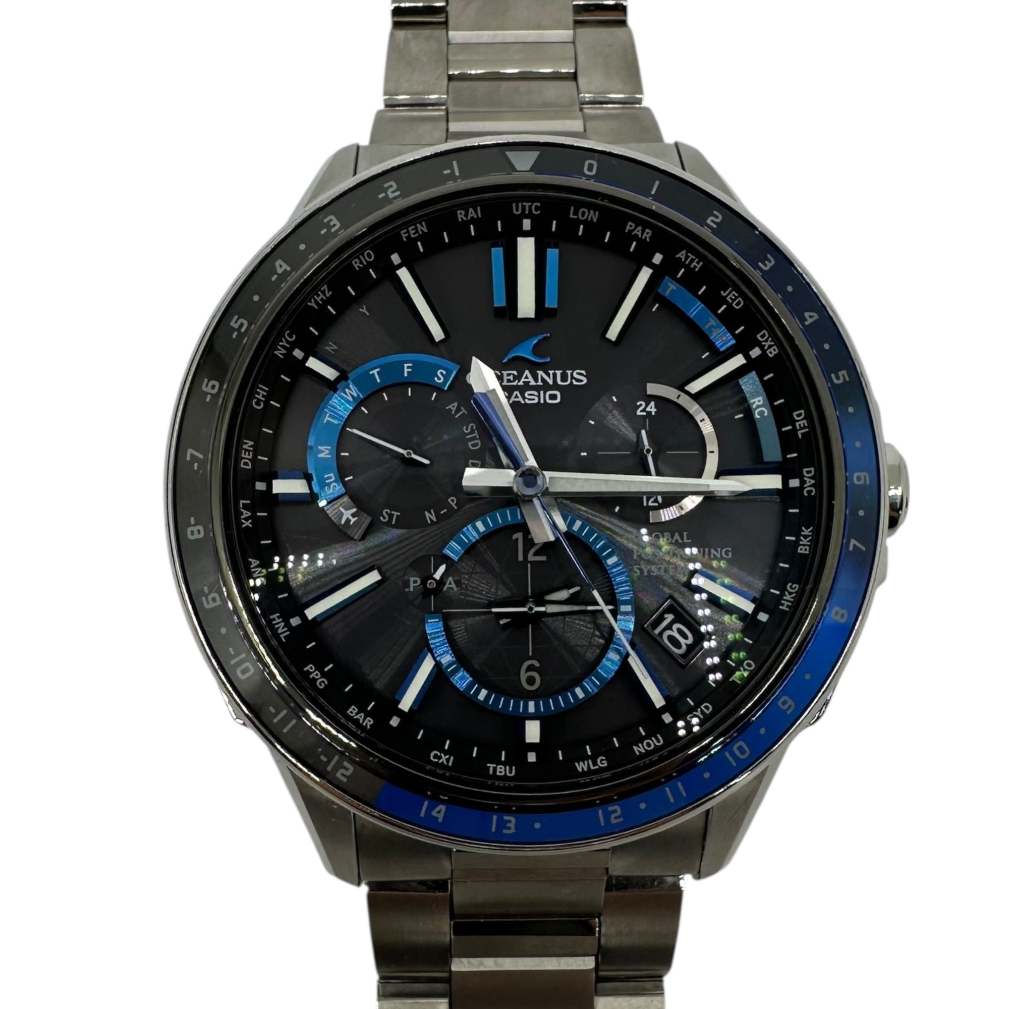 カシオ CASIO オシアナス GPS ハイブリッド 電波ソーラー 腕時計 