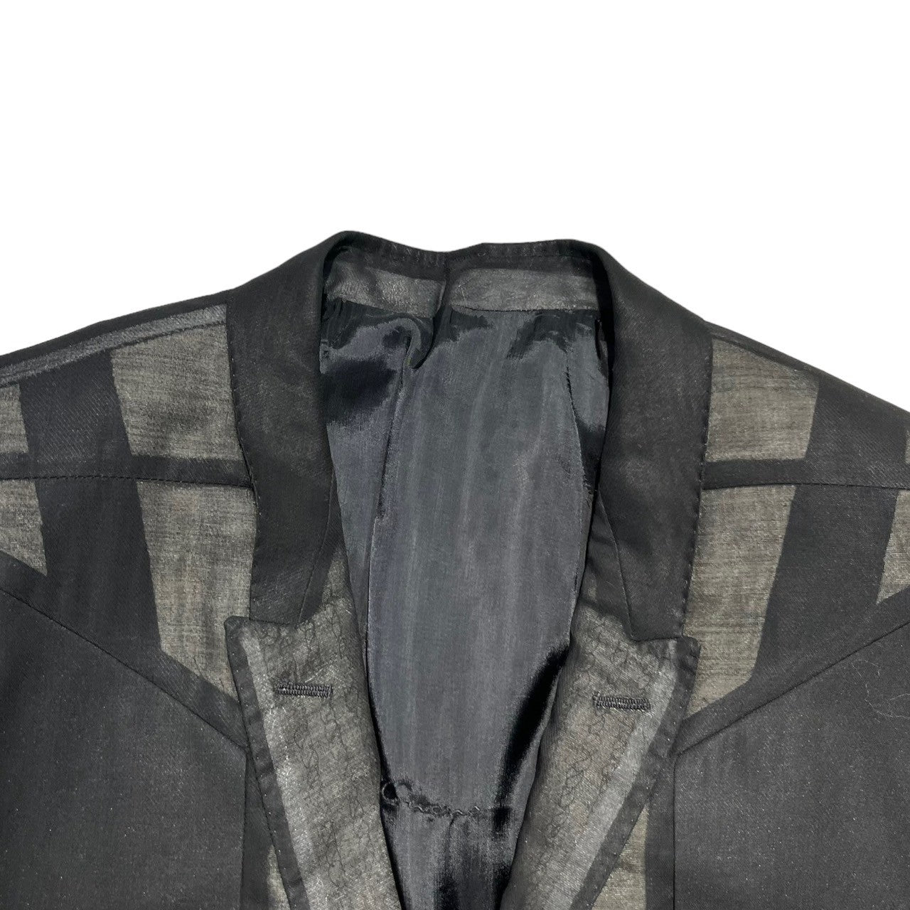 Rick Owens(リックオウエンス) 22SS Fogtatlin Coat フォグタトリン コート RR01B1936 46(S~M) ブラック チェスター スケルトン