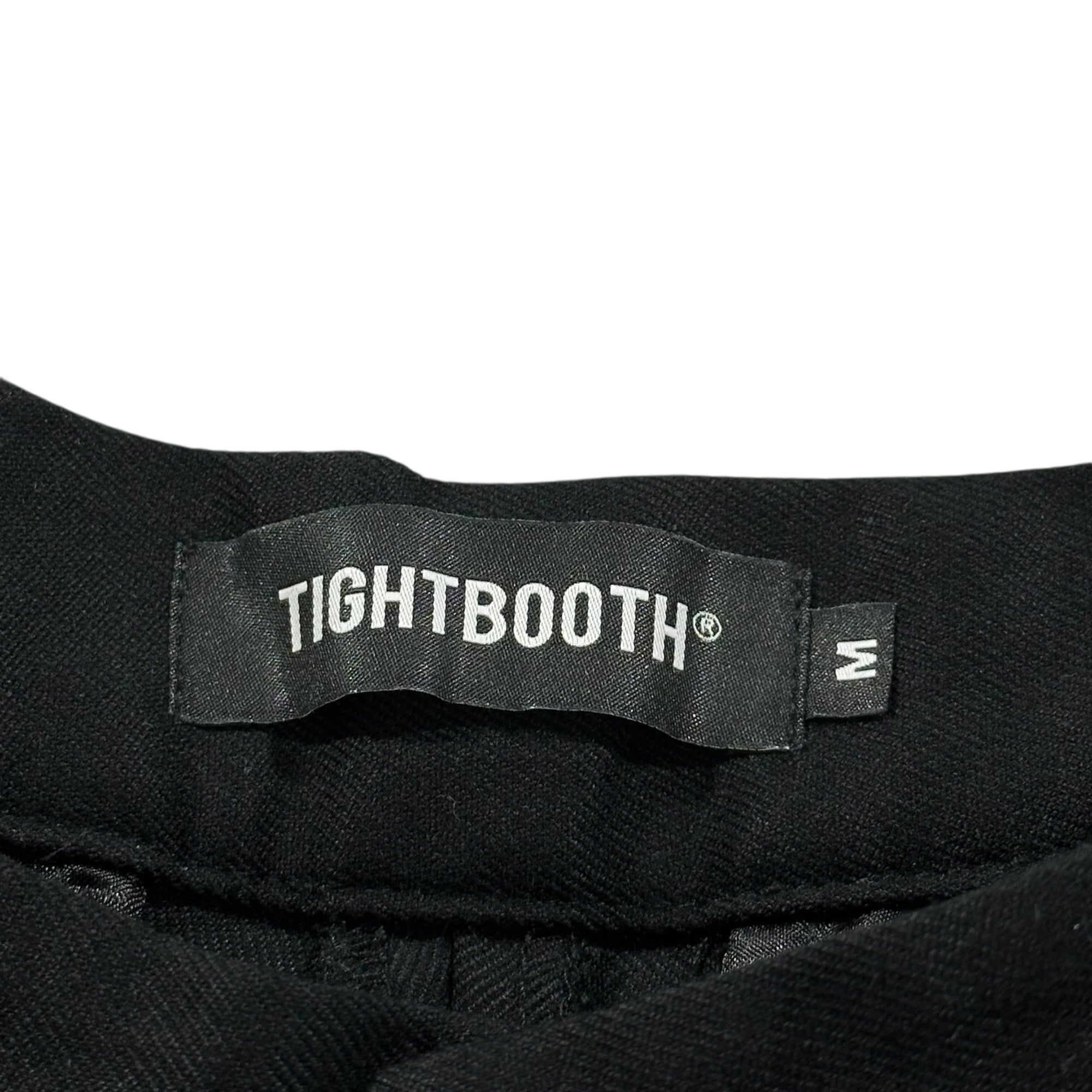 TIGHTBOOTH(タイトブース) 24AW SINGLE 2B JACKET FORMAL BAGGY SLACKS Set Up シングル 2ボタン ジャケット フォーマル バギー スラックス セットアップ スーツ JKT(FW24-ST01) PT(FW24-ST02) M ブラック 少数生産品