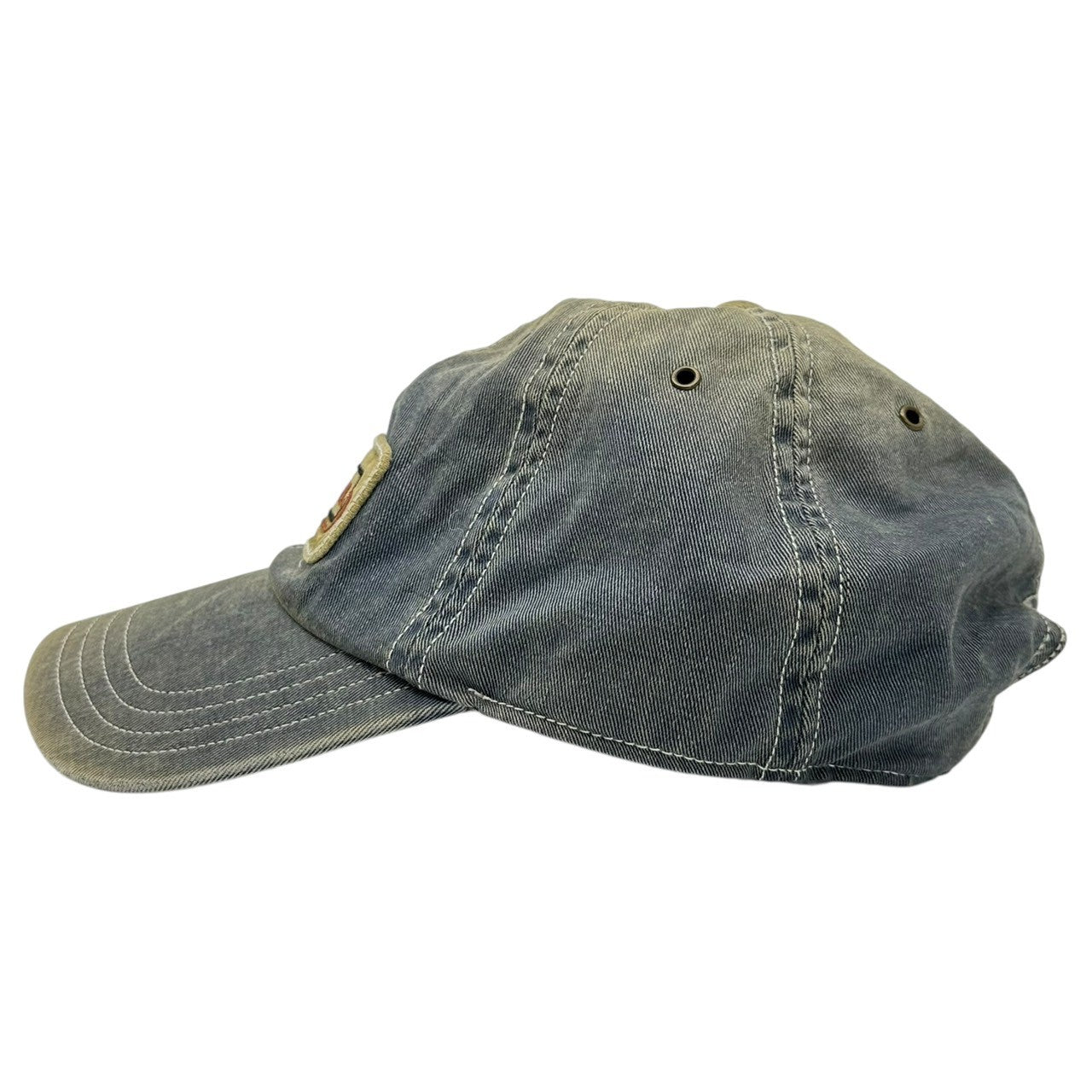 RRL(ダブルアールエル) Vintage processed denim logo Tracker cap ヴィンテージ加工 デニム ロゴ トラッカー キャップ ライトインディゴ