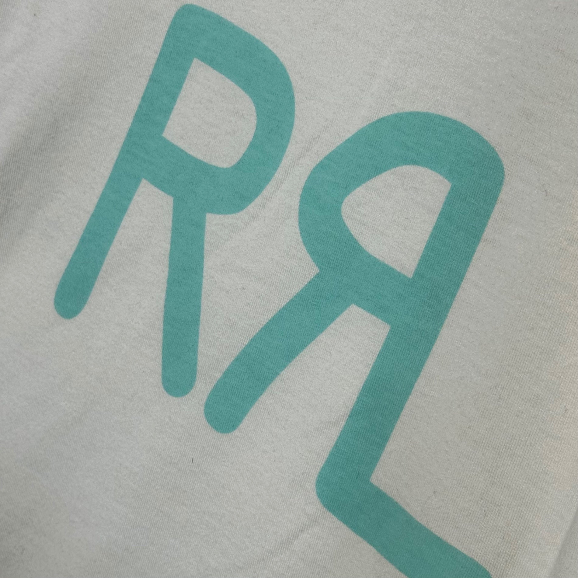 RRL(ダブルアールエル) Logo L/S T-Shirt ロゴ 長袖 Tシャツ ロンT M アイボリー×ライトブルー