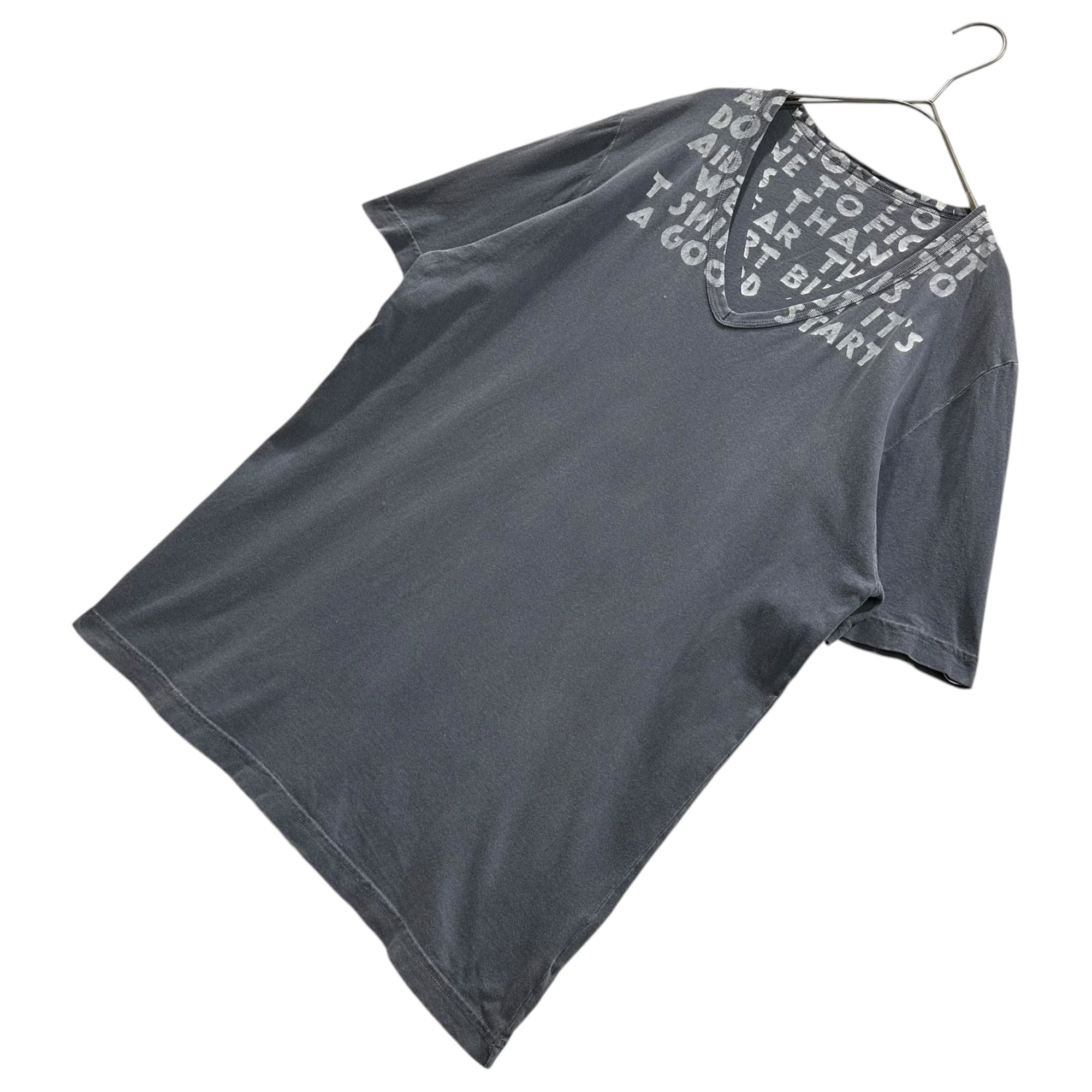 MAISON MARGIELA(メゾンマルジェラ) 2009AW AIDS T-shirts エイズ Tシャツ 30GC79920299 M ネイビー×ホワイト 00's