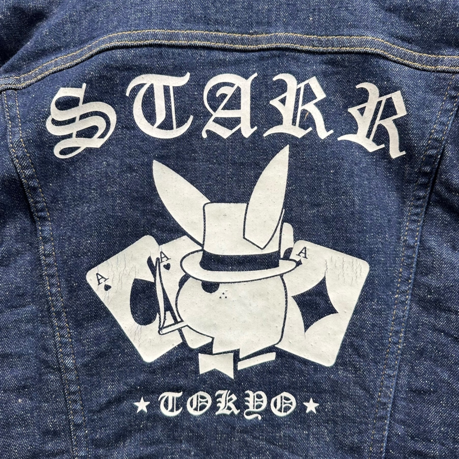 LEE(リー) RIDERS Stretch Denim Trucker Jacket ストレッチ デニム トラッカー ジャケット バック ペイント LM0319 M インディゴ
