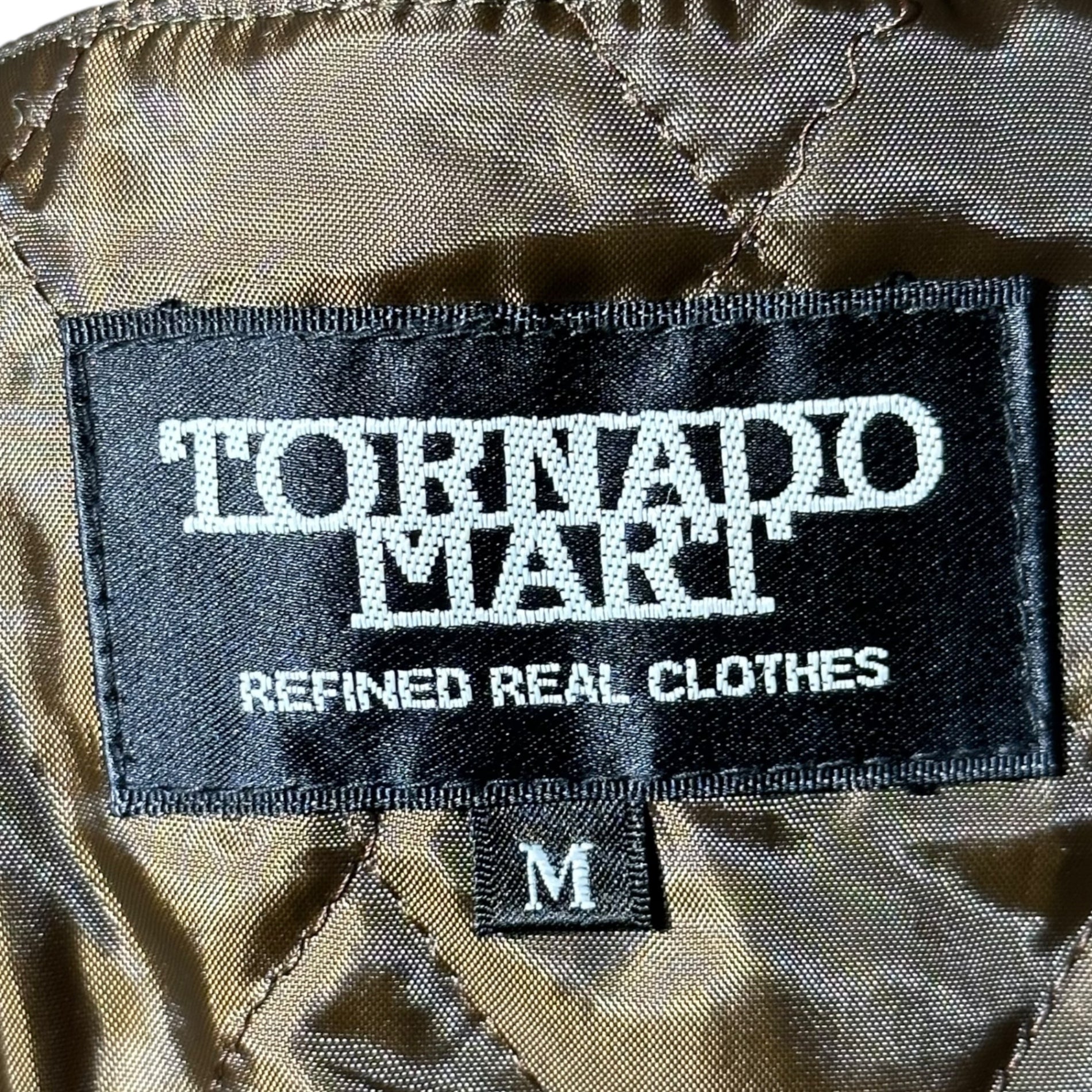 TORNADO MART(トルネードマート) 00's gang coat ギャング コート TBL-2529-2 M ブラウン ダブル ベロア スレ加工 エコファー Y2K 平成