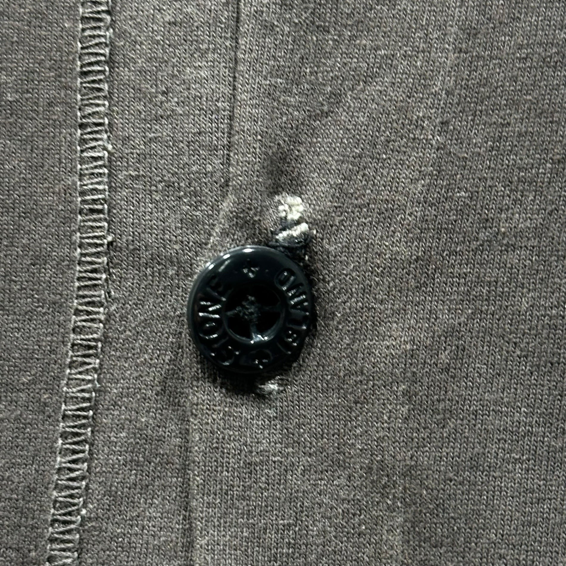 STONE ISLAND(ストーンアイランド) 00's Cutoff Logo Polo Shirt カットオフ ロゴ ポロ シャツ XXL ブラウン