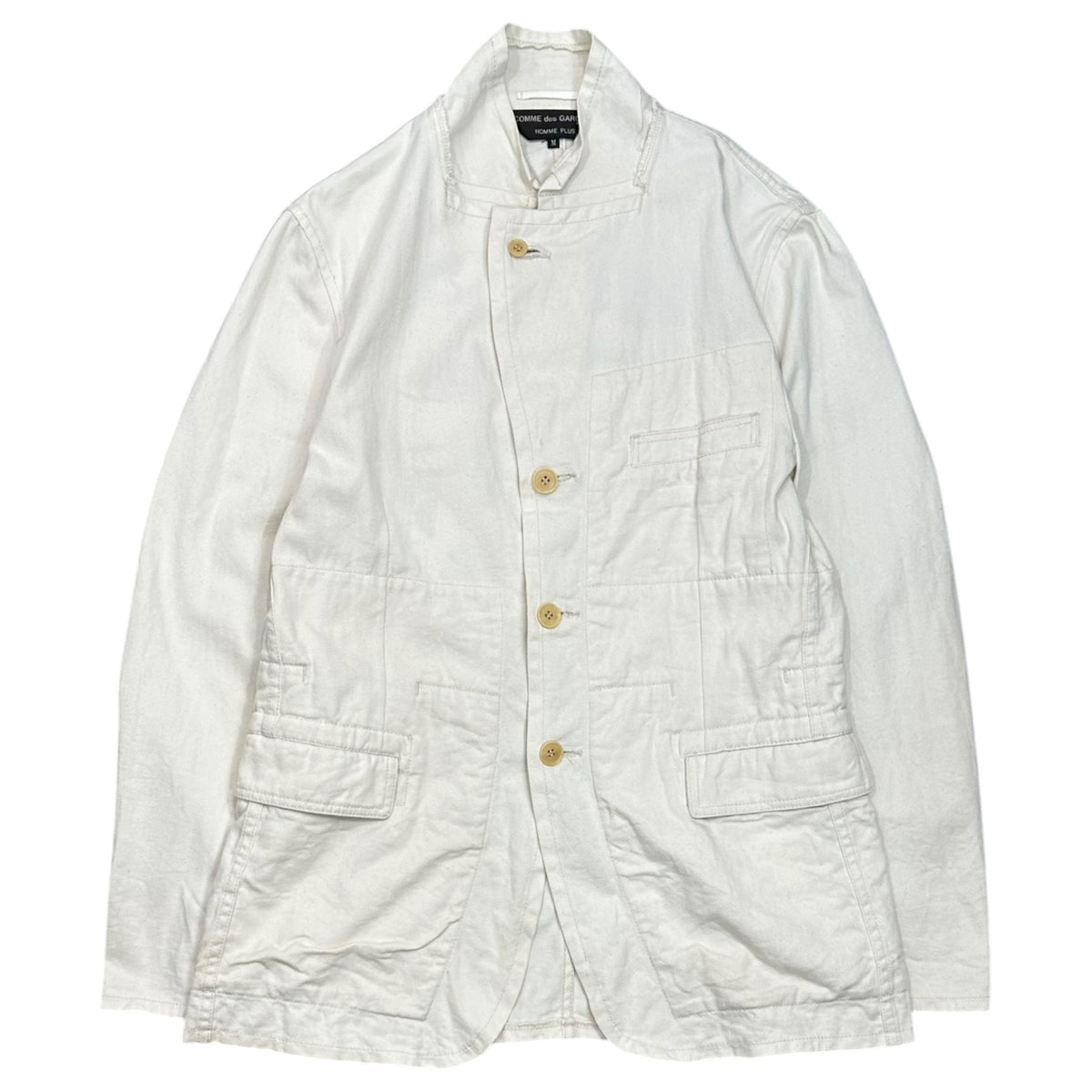 COMME des GARCONS HOMME PLUS(コムデギャルソンオムプリュス) 2004SS Inner-Printed Back Crash Jacket インナープリント バッククラッシュ ジャケット PM-J082 M アイボリー AD2003 00s