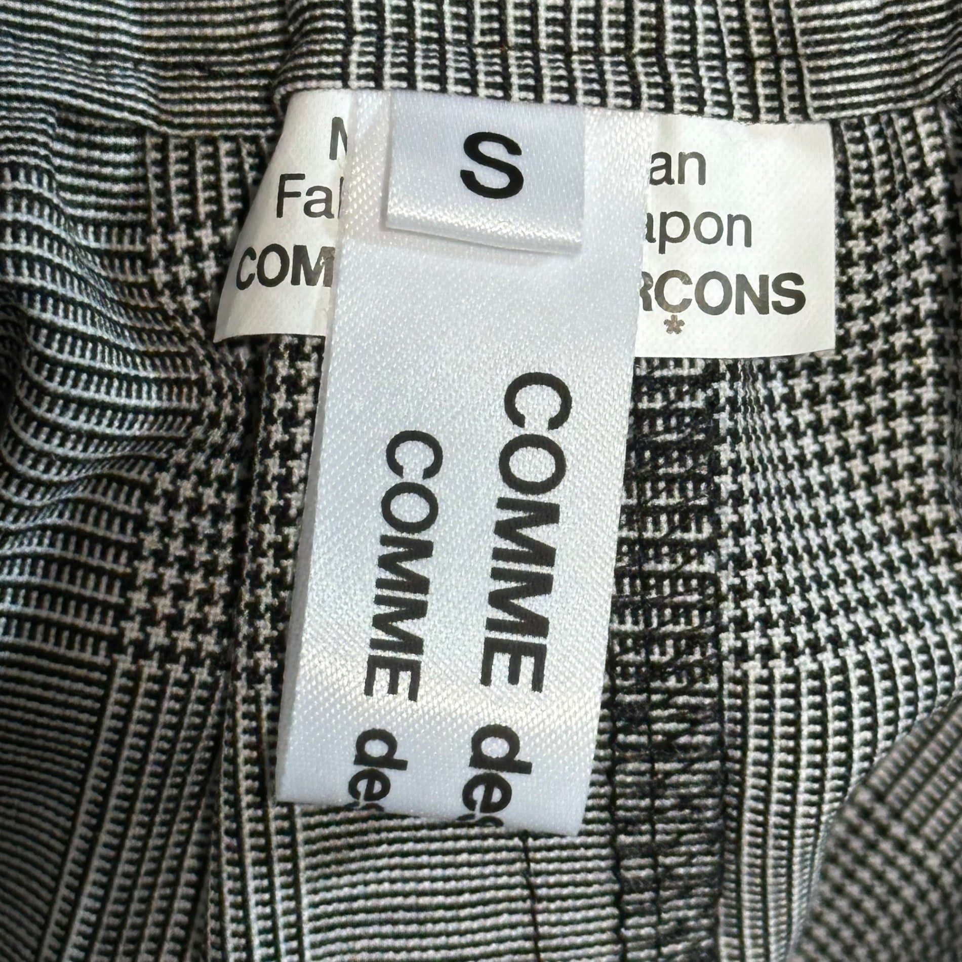 COMME des GARCONS COMME des GARCONS(コムデギャルソンコムデギャルソン) 19SS Glen Check Balloon Silhouette Skirt グレンチェック バルーン シルエット スカート RC-S014 S グレー AD2018