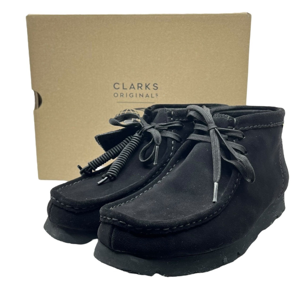 clarks(クラークス) BEAMS別注 Wallabee Boot GORE-TEX ワラビー ブーツ ゴアテックス  11-32-0629-100-19 US8(26cm) ブラック 箱付 スウェード デザート ブーツ 28005