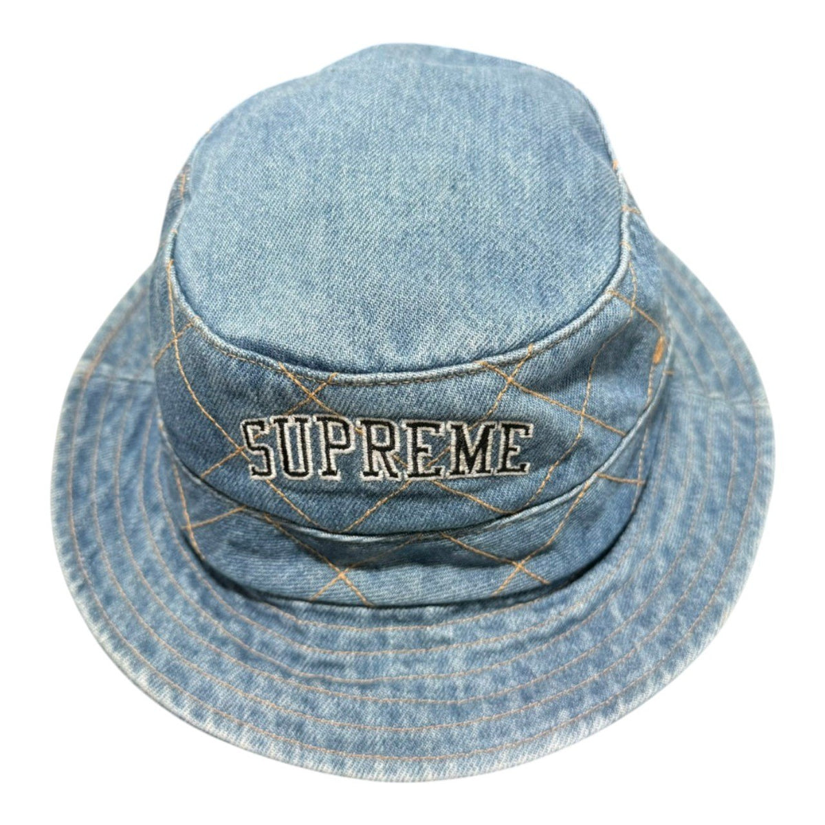 SUPREME(シュプリーム) 2018AW Diamond Stitch Crusher ダイヤモンド ステッチ デニム ハット ライトインディゴ 18FW