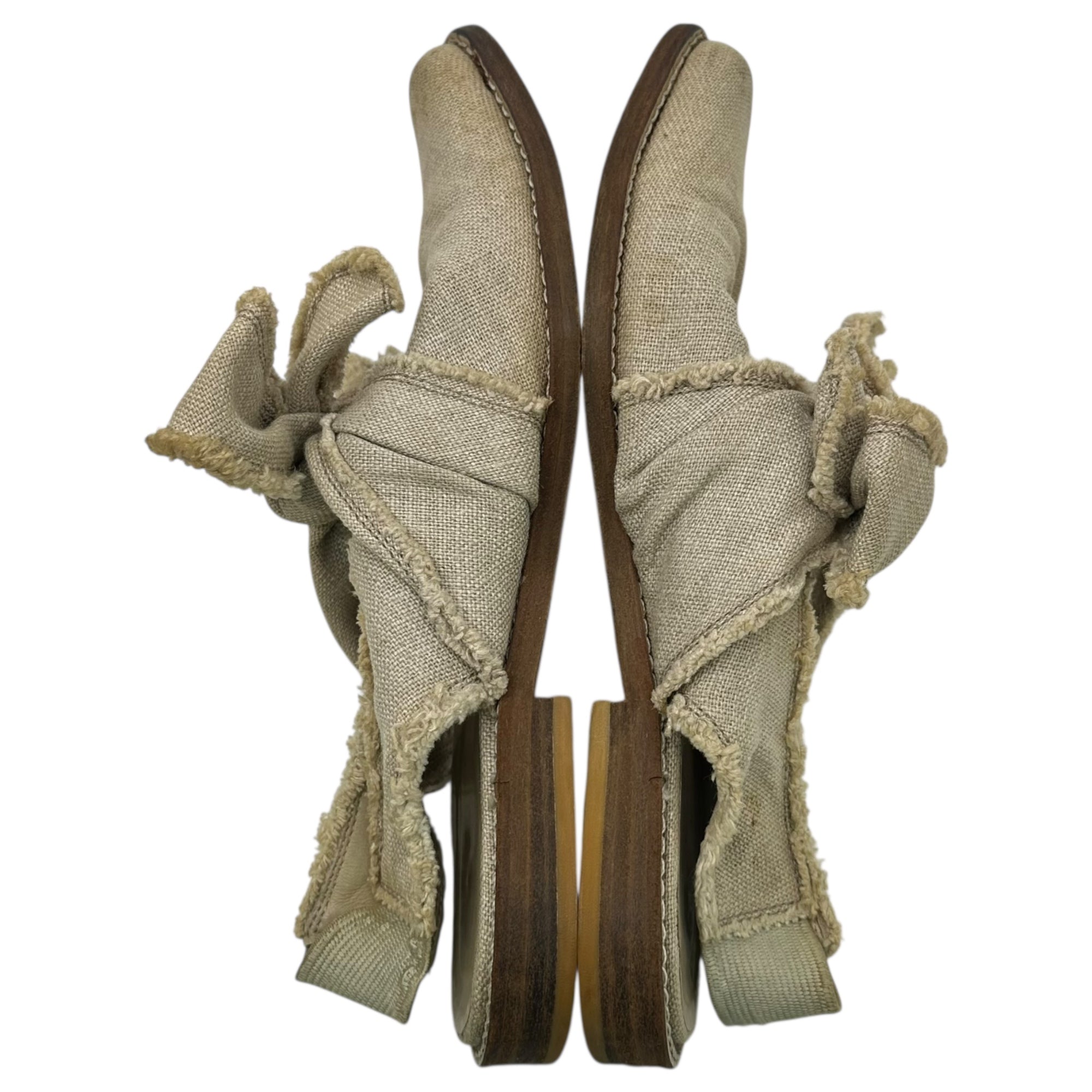 tricot COMME des GARCONS(トリココムデギャルソン) Big Ribbon Mule Sandals ビッグ リボン ミュール サンダル 23cm ベージュ