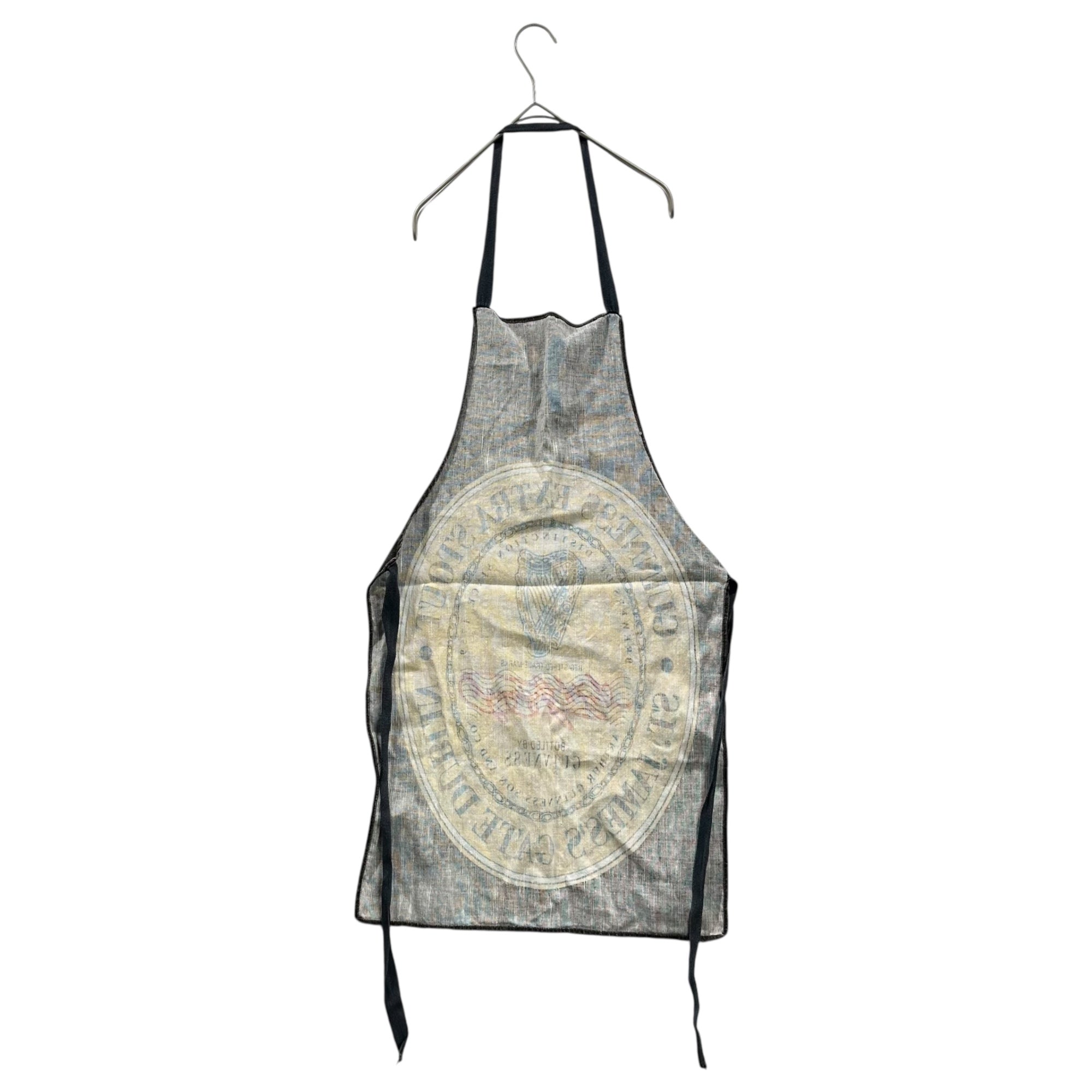 VINTAGE(ヴィンテージ) Ireland Beer Hemp Apron アイルランド ビール 麻 エプロン ブラウン×イエロー