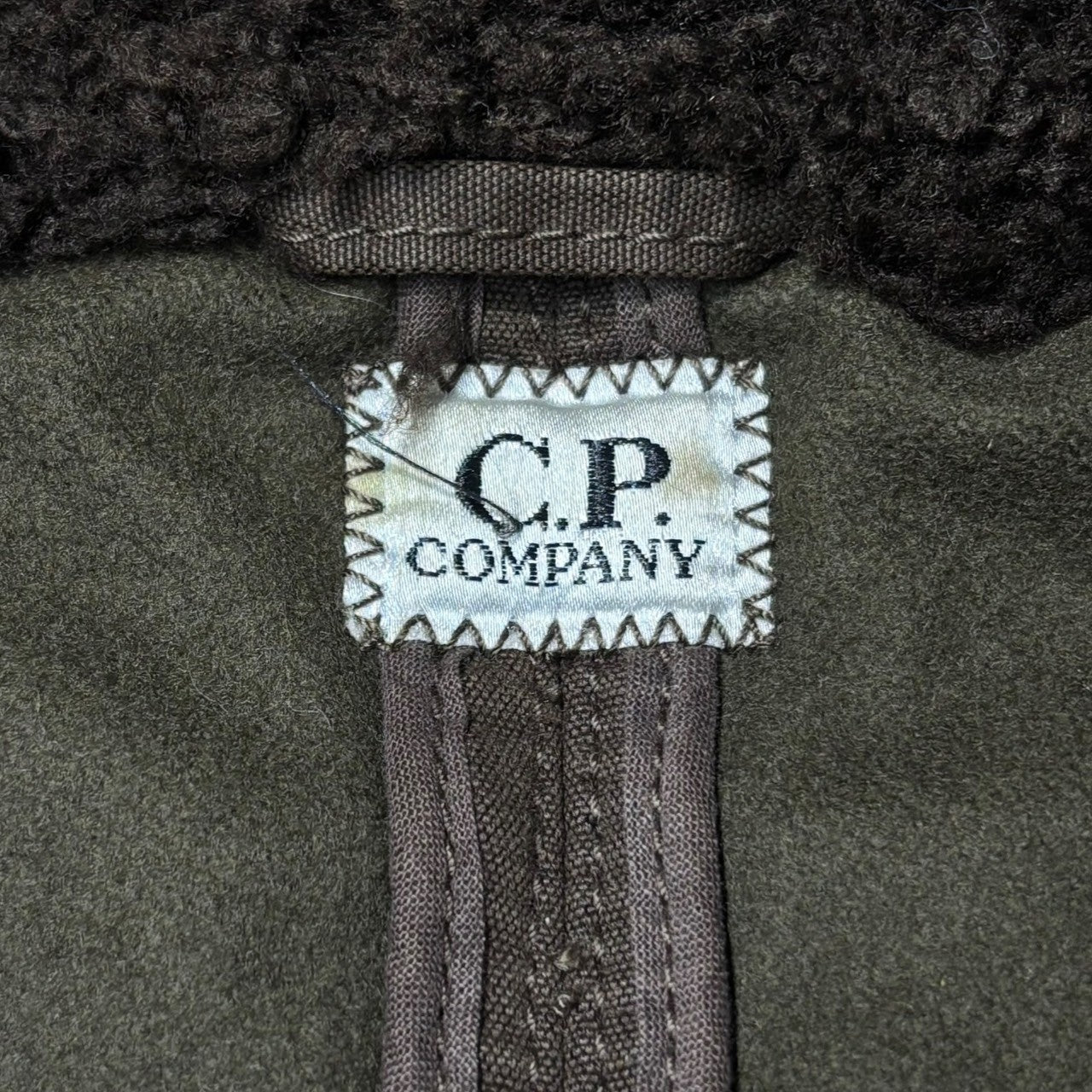 C.P.COMPANY(シーピーカンパニー) 06AW Goggle shearling leather jacket ゴーグル ムートン ジャケット 45184Q59 48(M程度) ブラウン 00's テック 本革 ボア Y2K Dポケット