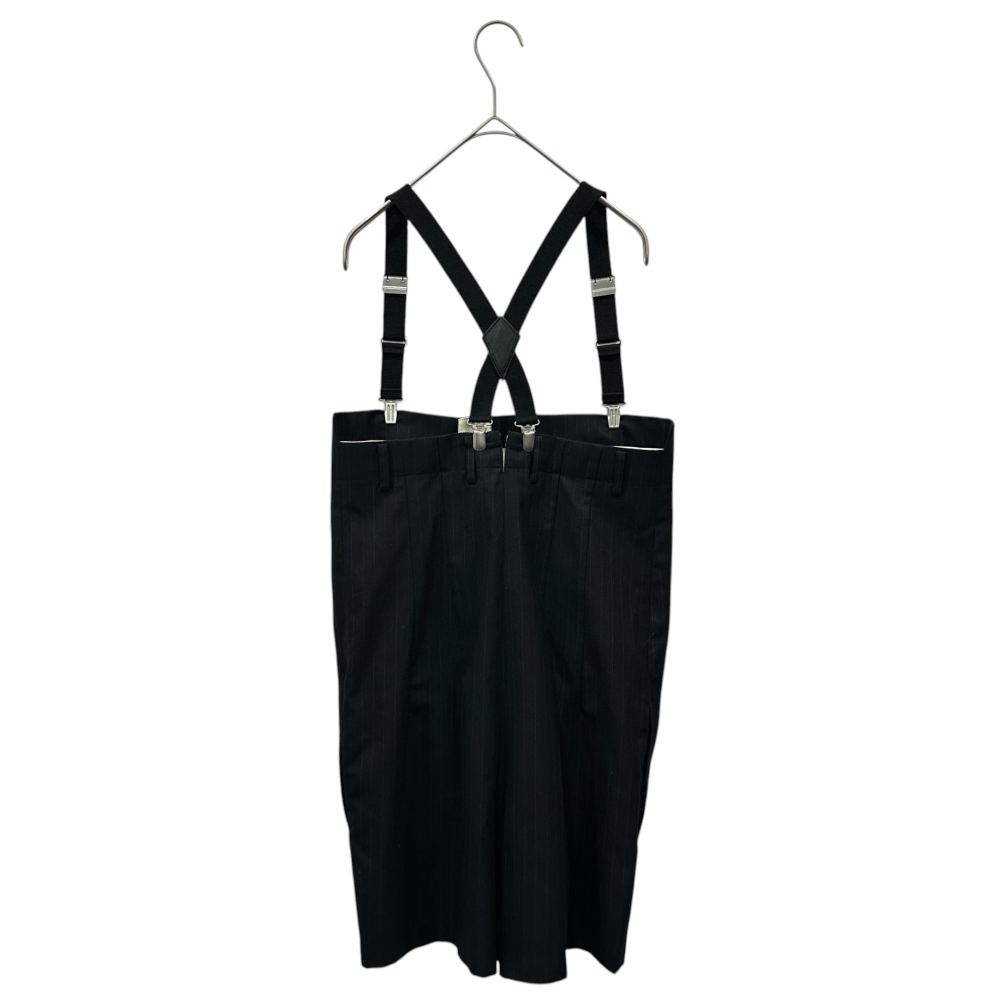 JUNYA WATANABE COMME des GARCONS(ジュンヤワタナベコムデギャルソン) 2012AW Suspender striped tight skirt Pants サスペンダー ストライプ タイト スカート パンツ JJ-S027 S ネイビー AD2012
