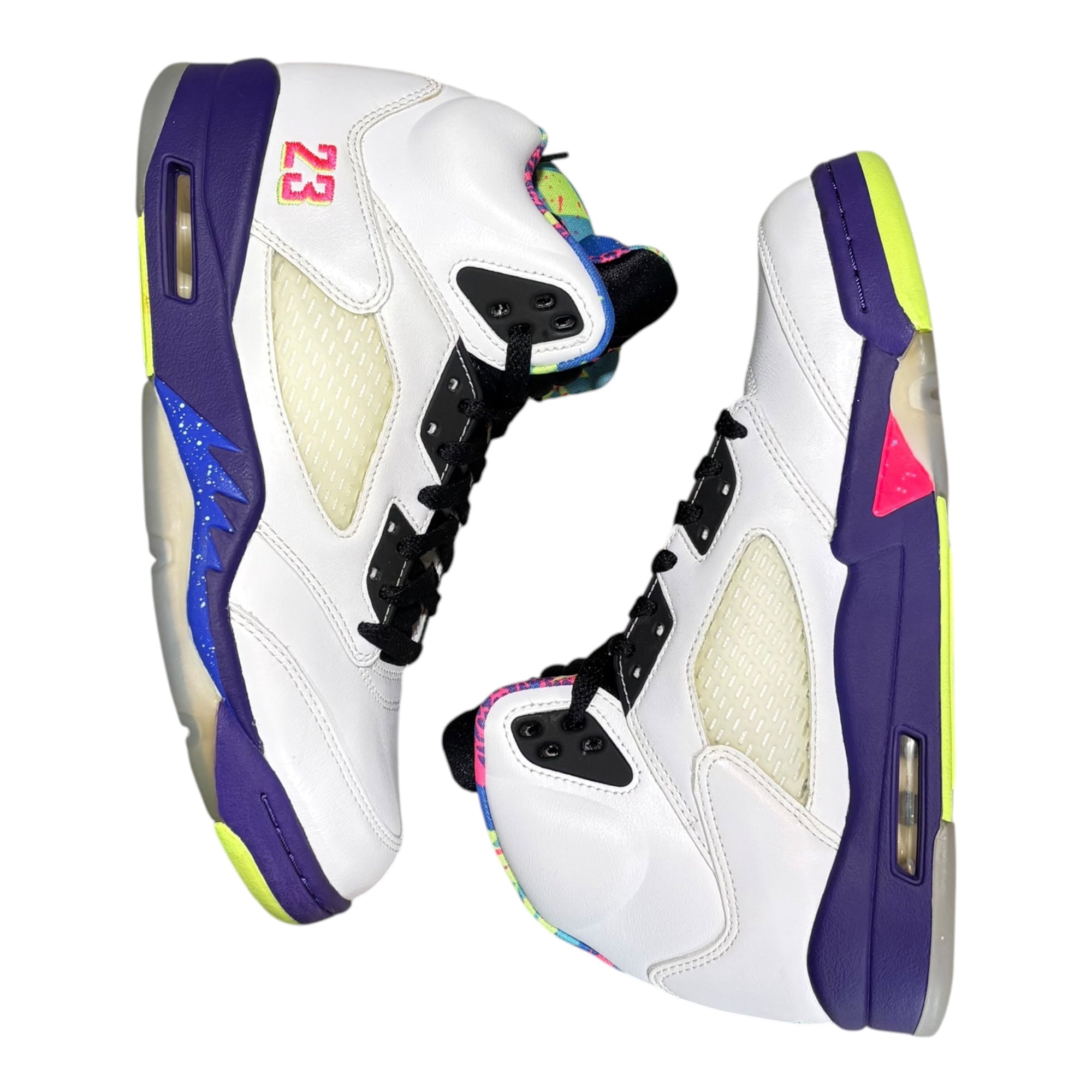 NIKE(ナイキ) AIR JORDAN5 RETRO BEL-AIR エアジョーダン5 レトロ ベル エアー DB3335-100 26.0cm ホワイト×パープル
