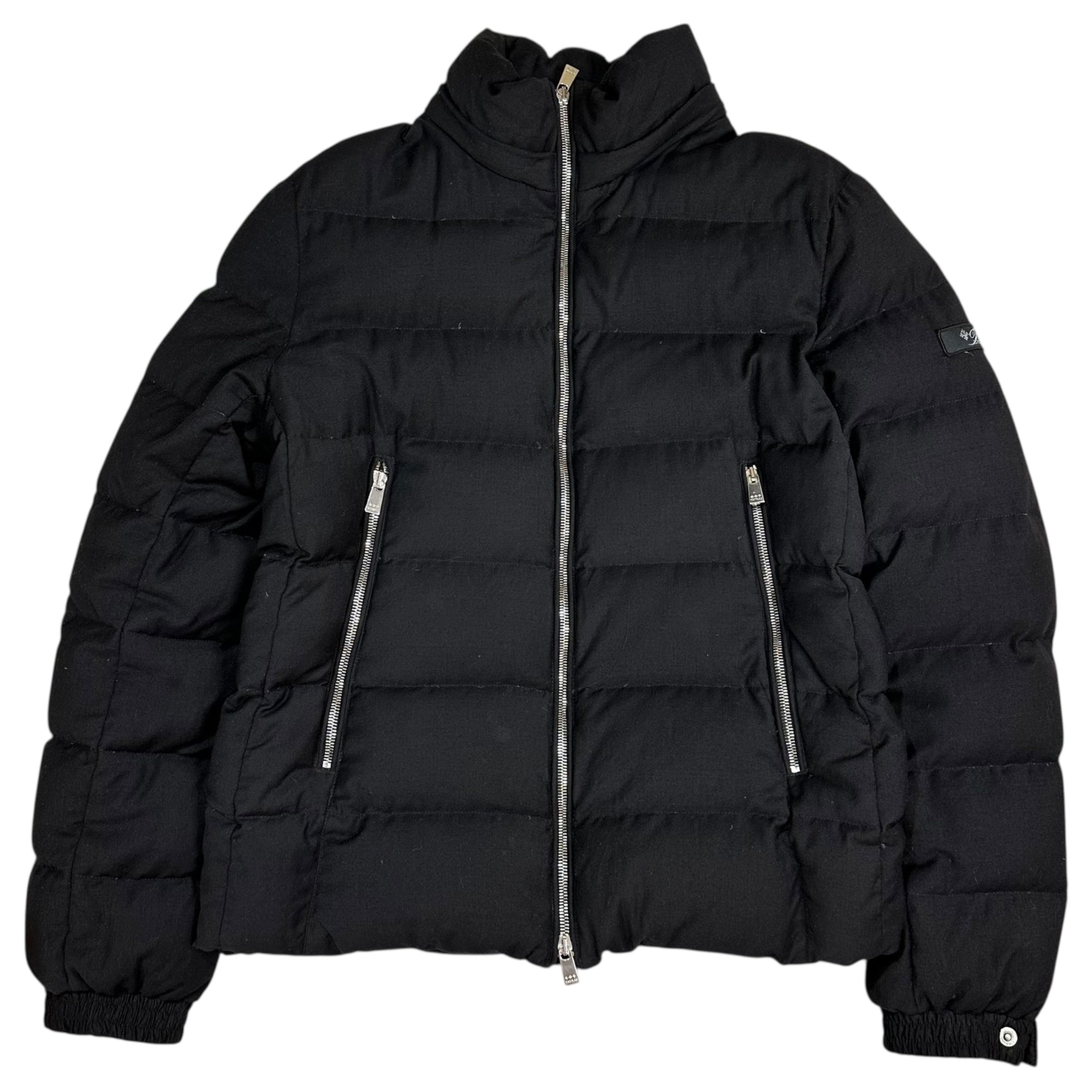 TATRAS(タトラス) 21AW R Line DOMIZIANO Wool Silk Hooded Down Jacket Rライン ドミッツィアーノ ウール シルク フーデッド ダウン ジャケット MTAT21A4289-D 03(L程度) ブラック