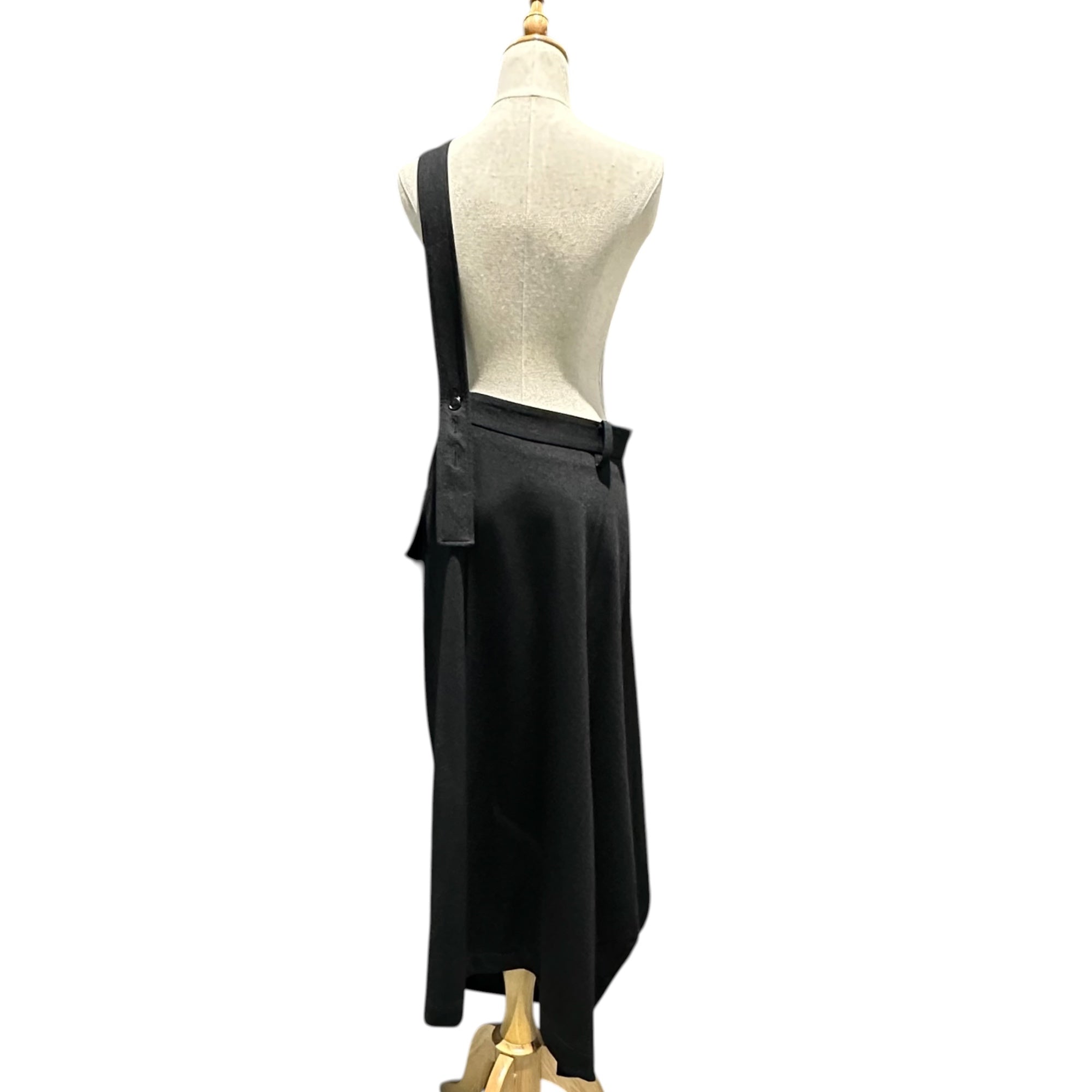 YOHJI YAMAMOTO(ヨウジヤマモト) 23AW POLYESTER TWILL 2WAY SKIRT ポリエステル ツイル ラップ スカート  FU-S50-901 2(M程度) ブラック