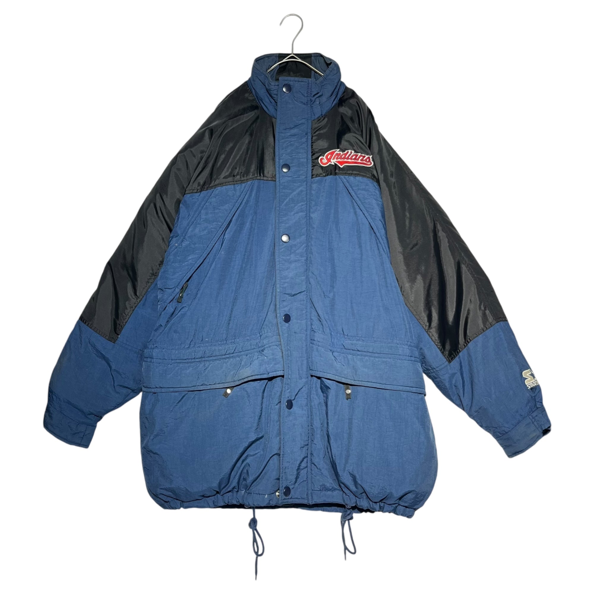 STARTER(スターター) 90's Diamond COLLECTION Indians down jacket ダイアモンド コレクション インディアンズ ダウンジャケット 90年代 L ネイビー