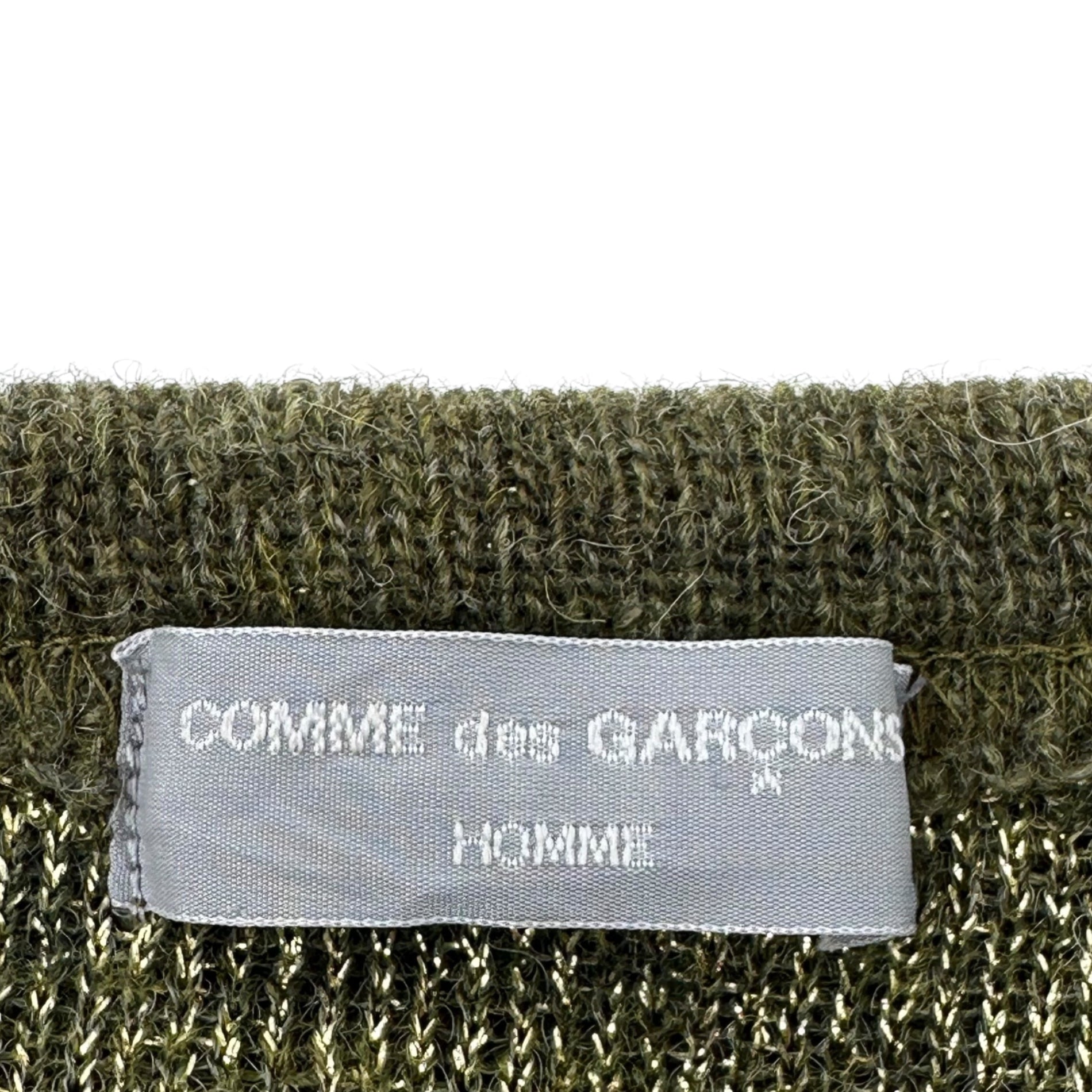 COMME des GARCONS HOMME(コムデギャルソンオム) 80~90's Archives Inside Out Sleeve Switching Crew Neck Wool Knit アーカイブ インサイドアウト 袖切替 クルーネック ウール ニット 田中オム FREE グレー