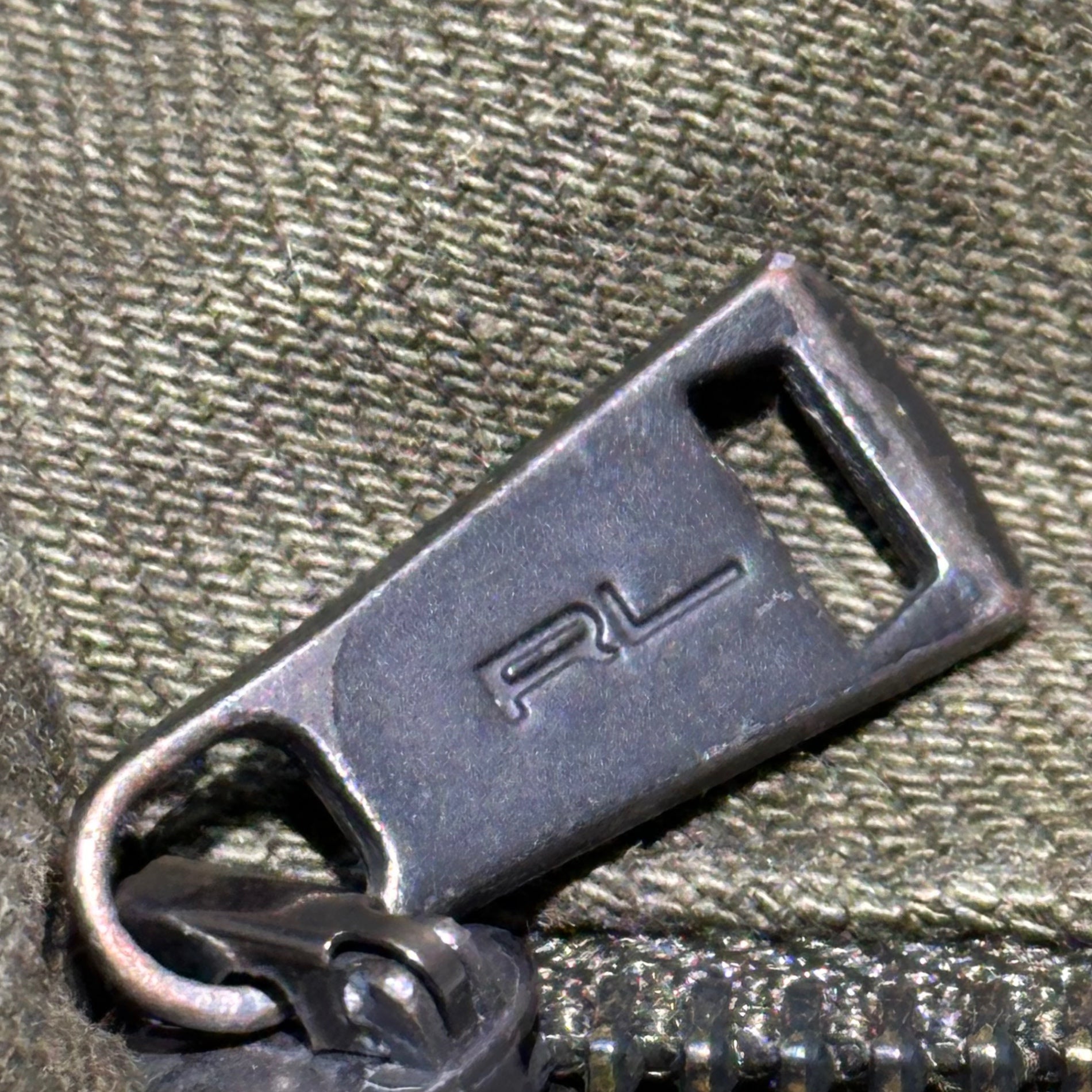 POLO RALPH LAUREN(ポロラルフローレン) Hem Zip Biker Denim Pants 裾 ジップ バイカー デニム パンツ 710562583003 W32 カーキ