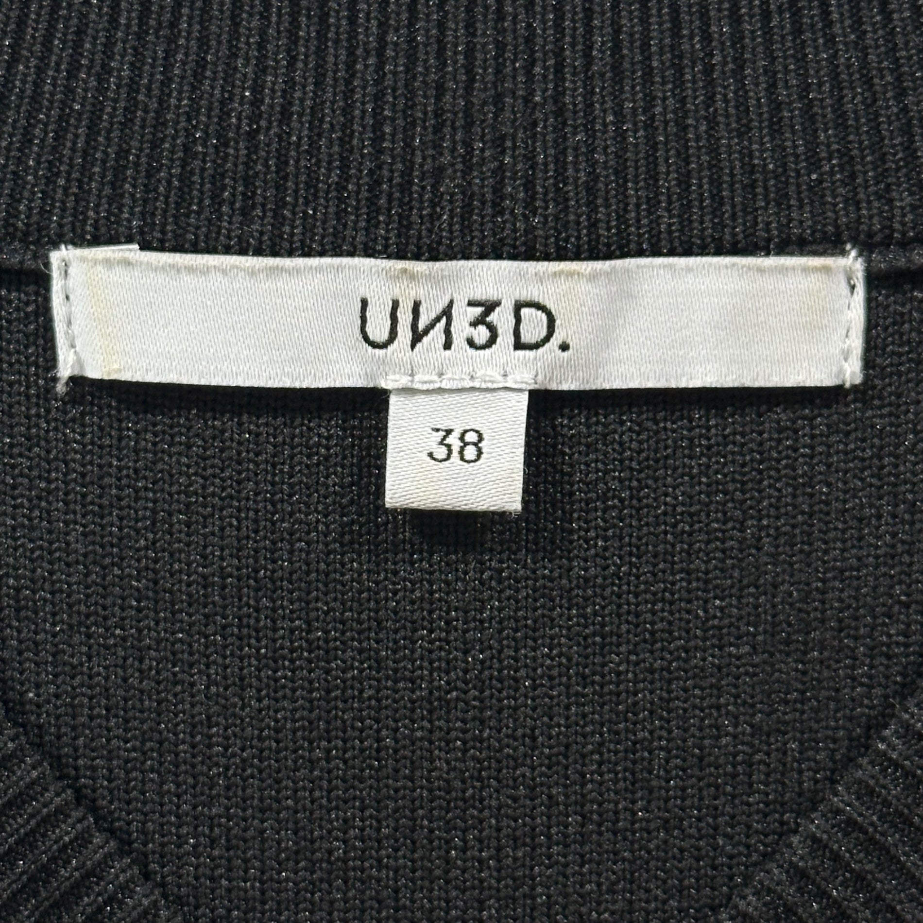 UN3D.(アンスリード) Color-block design dress 切替 デザイン ワンピース 522250302801-01 38 ブラック×ブルー×グリーン