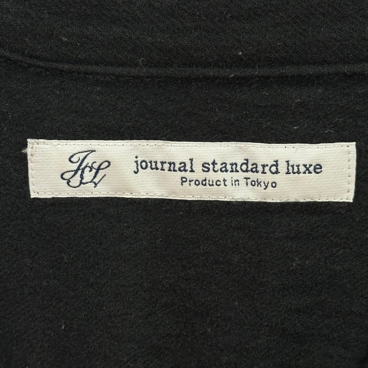 journal standard luxe(ジャーナルスタンダードラックス) Skipper-neck wide wool blouse スキッパー ドルマン ワイド ウール ブラウス 18050440013030 FREE ブラック