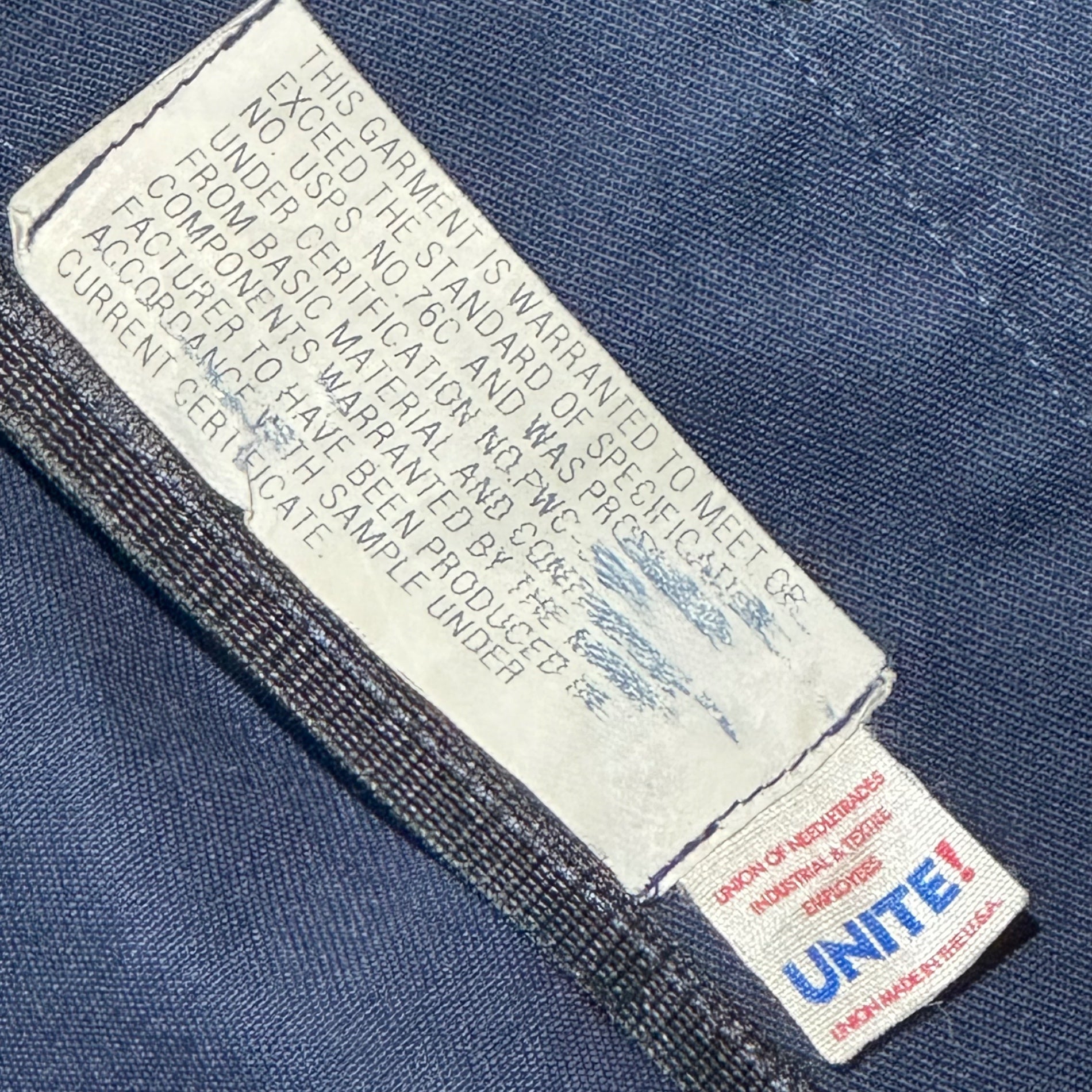 USPS(アメリカ合衆国郵便公社) 90’s Lined Work Jacket ライナー付 ワーク ジャケット 48 LONG ネイビー 90年代 ヴィンテージ