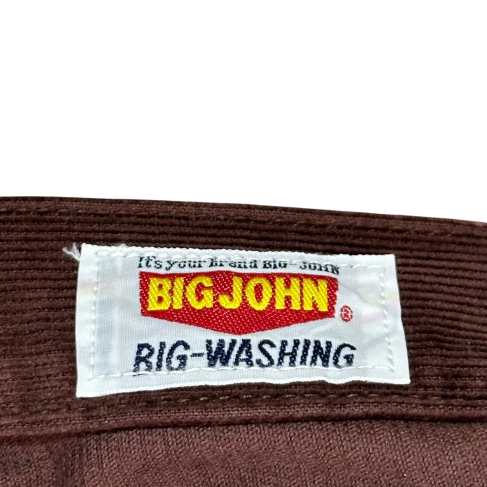 Big John(ビッグジョン) Button-up Bush Corduroy Flared Pants ボタンアップ ブッシュ コーデュロイ フレア パンツ MH4028 32 ブラウン