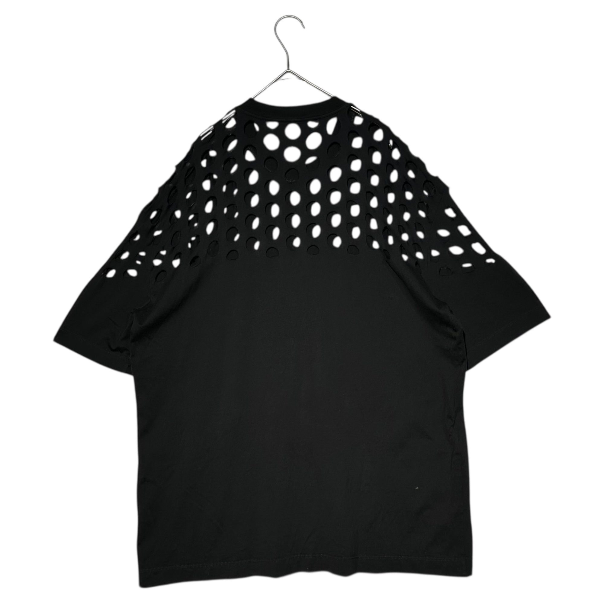 MAISON MARGIELA(メゾンマルジェラ) 20SS HOLES OVERSIZE T-SHIRT パンチホール オーバーサイズ Tシャツ S29GC0283 XS ブラック 男性着用可能