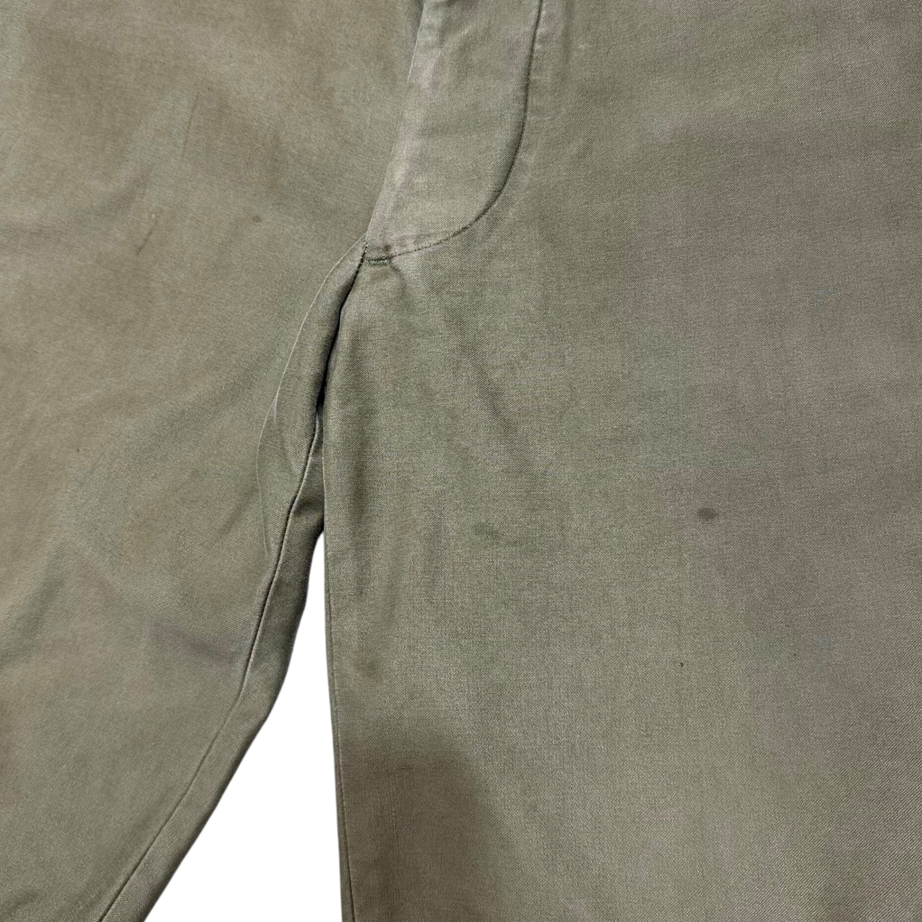 US ARMY(アメリカ軍) 40’s M-43 TROUSERS, FIELD, COTTON, O. D. ミリタリー フィールド パンツ 55-T-34030-30 30/30 オリーブ 40年代～ ヴィンテージ 古着 ベイカー