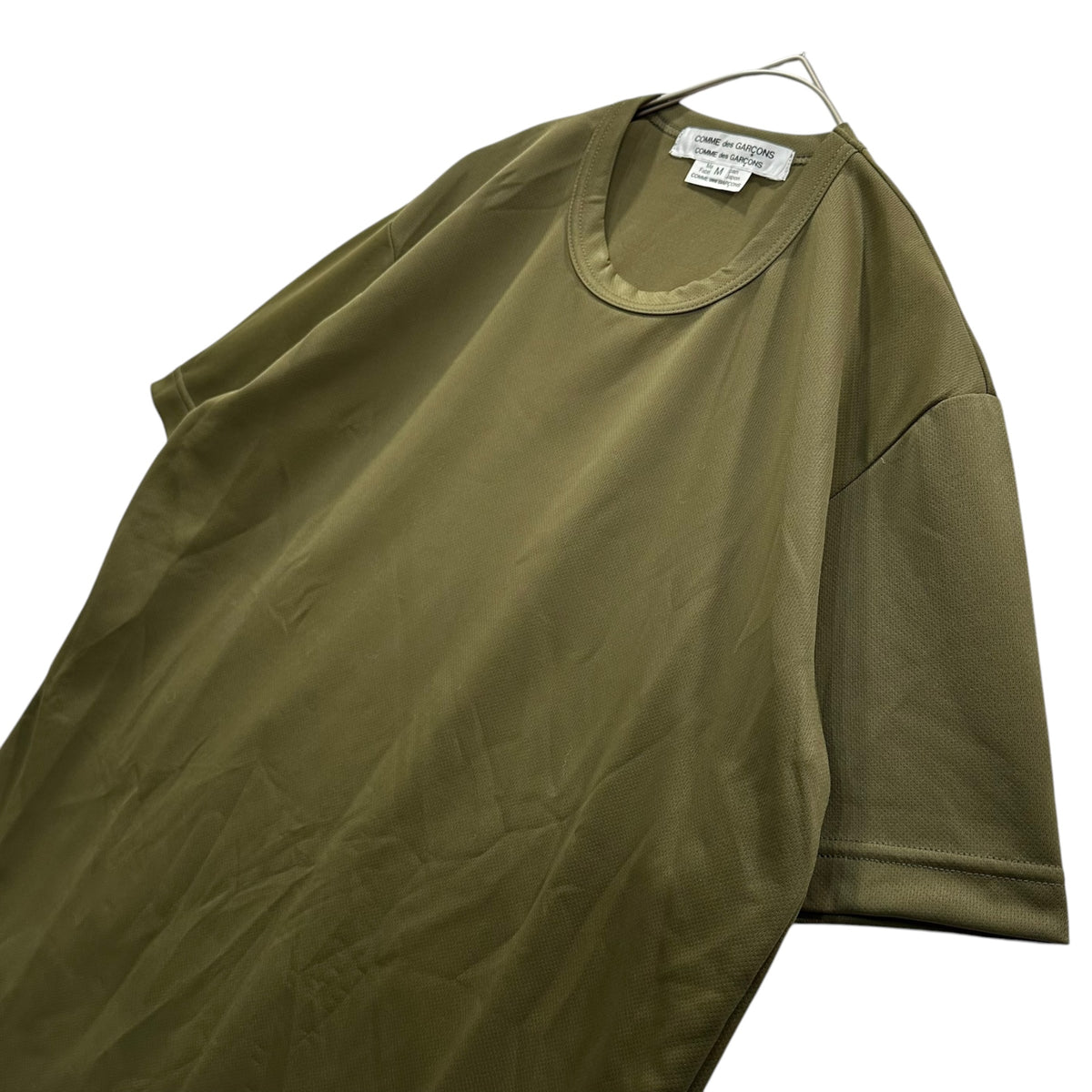 COMME des GARCONS COMME des GARCONS(コムデギャルソンコムデギャルソン) 2025AW Polyester Tee ポリエステル Tシャツ RO-T024 M オリーブ