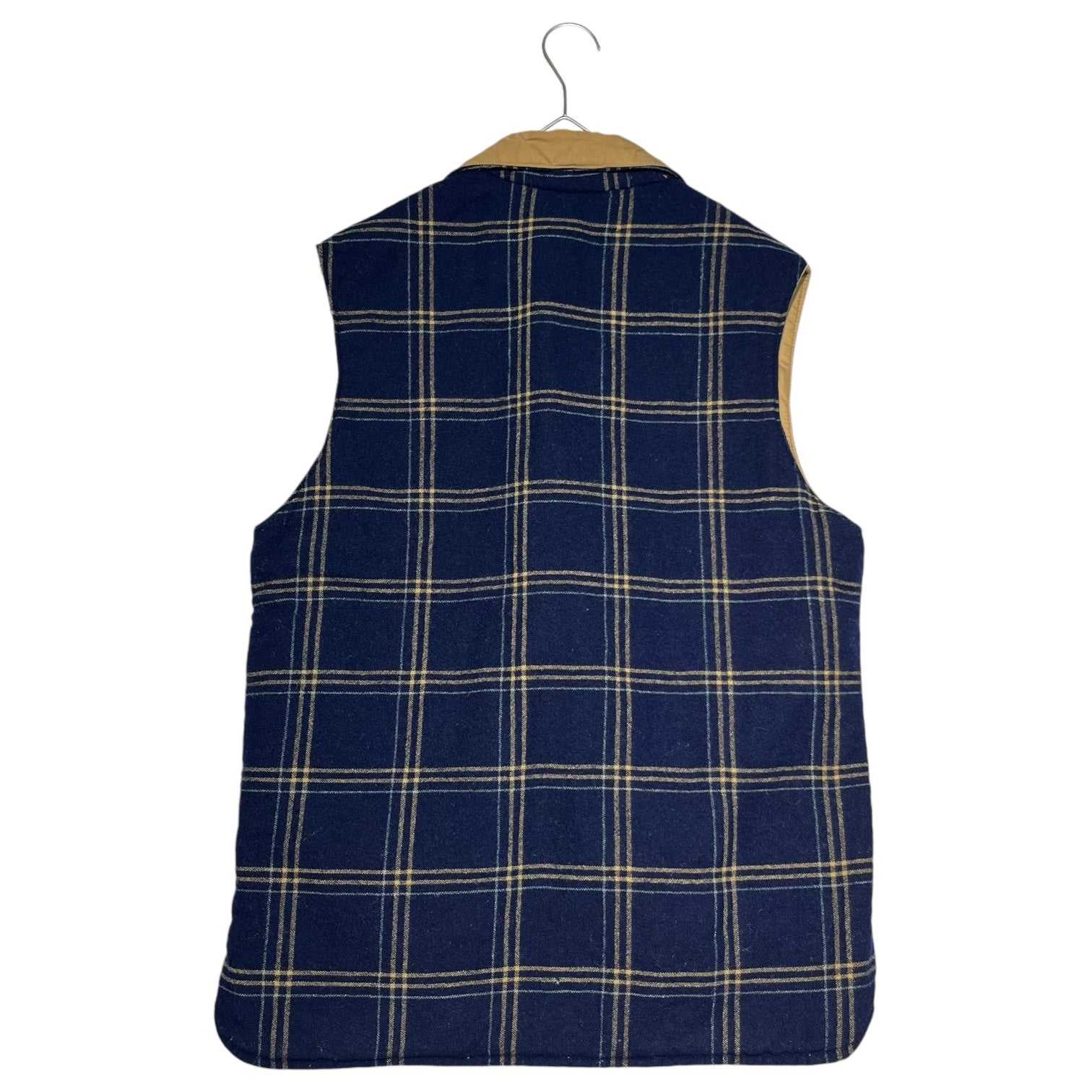 Columbia(コロンビア) 70's~80's  Reversible cotton wool vest リバーシブル コットン ウール ベスト M ベージュ×ネイビー 70年代～80年代 ヴィンテージ イエローストーンタグ