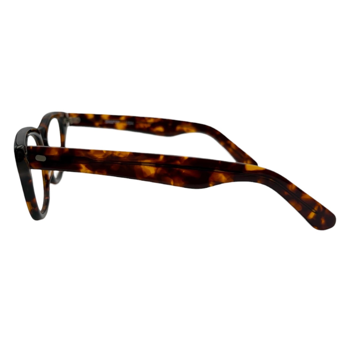 SHURON(シュロン) USA made SIDEWINDER サイドワインダー 鼈甲 5 3/4 50□20 ブラック ウェリントン 眼鏡 メガネ サングラス