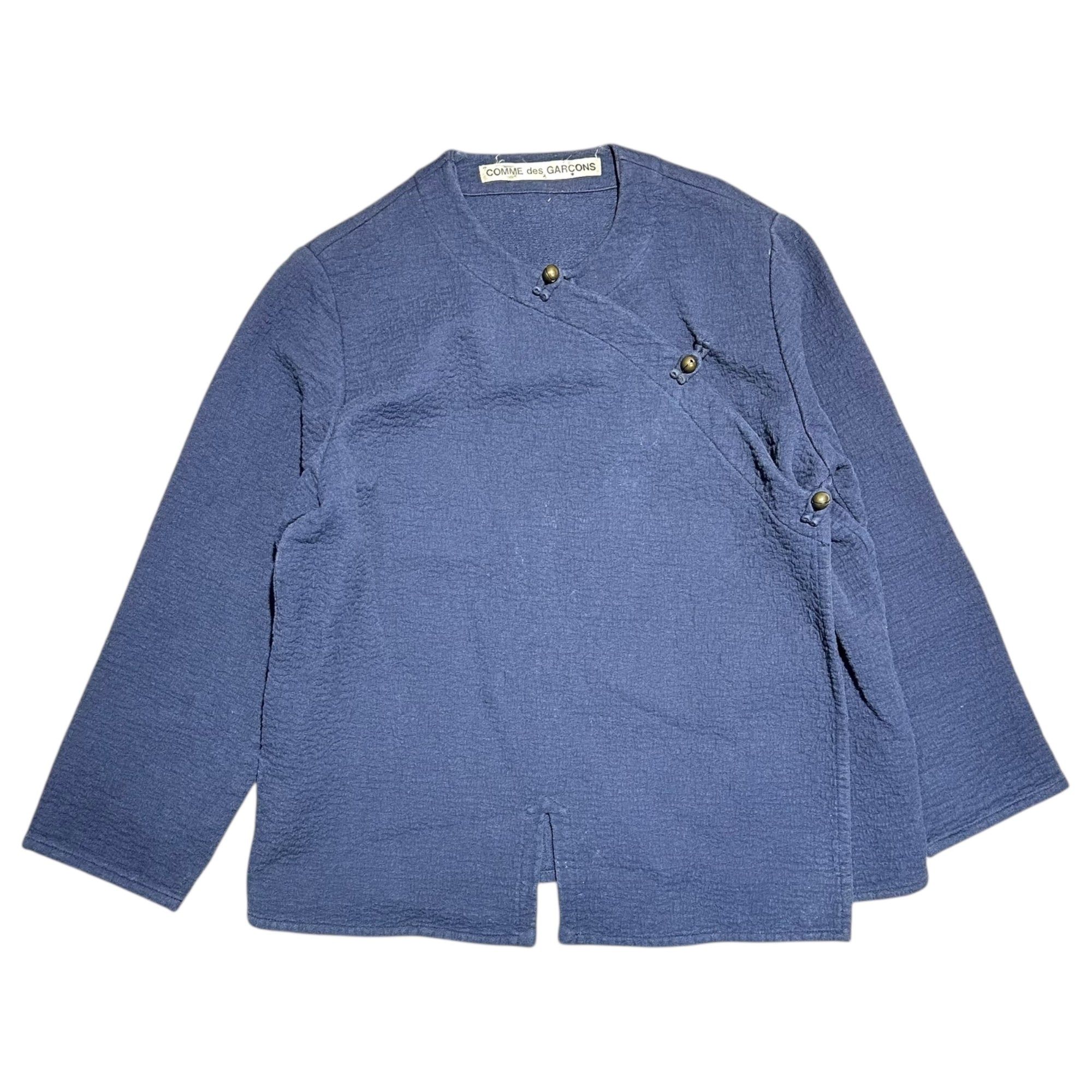 COMME des GARCONS(コムデギャルソン) 70's Archive Bell Button Kung Fu Jacket アーカイブ 鈴 ボタン カンフー ジャケット J110130 表記無(FREE) ネイビー 70年代 ヴィンテージ